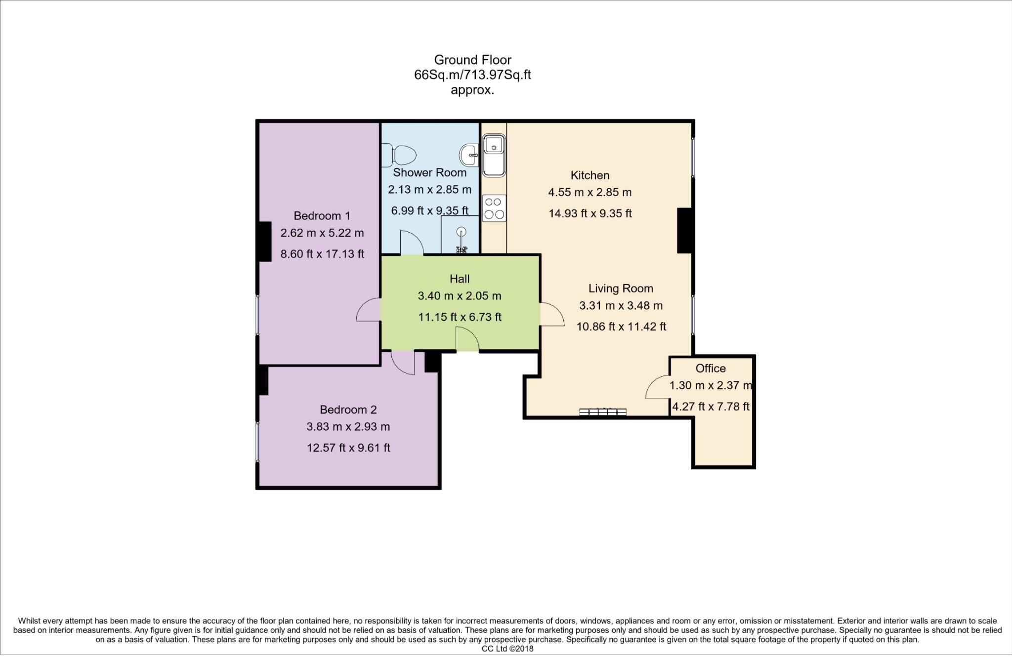 The New Alexandra Court, Woodborough Road, Nottingham, Nottinghamshire, NG3 4LN floorplan