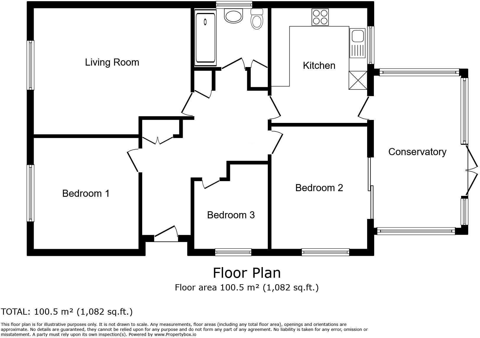 Moor View, Godshill, Ventnor floorplan