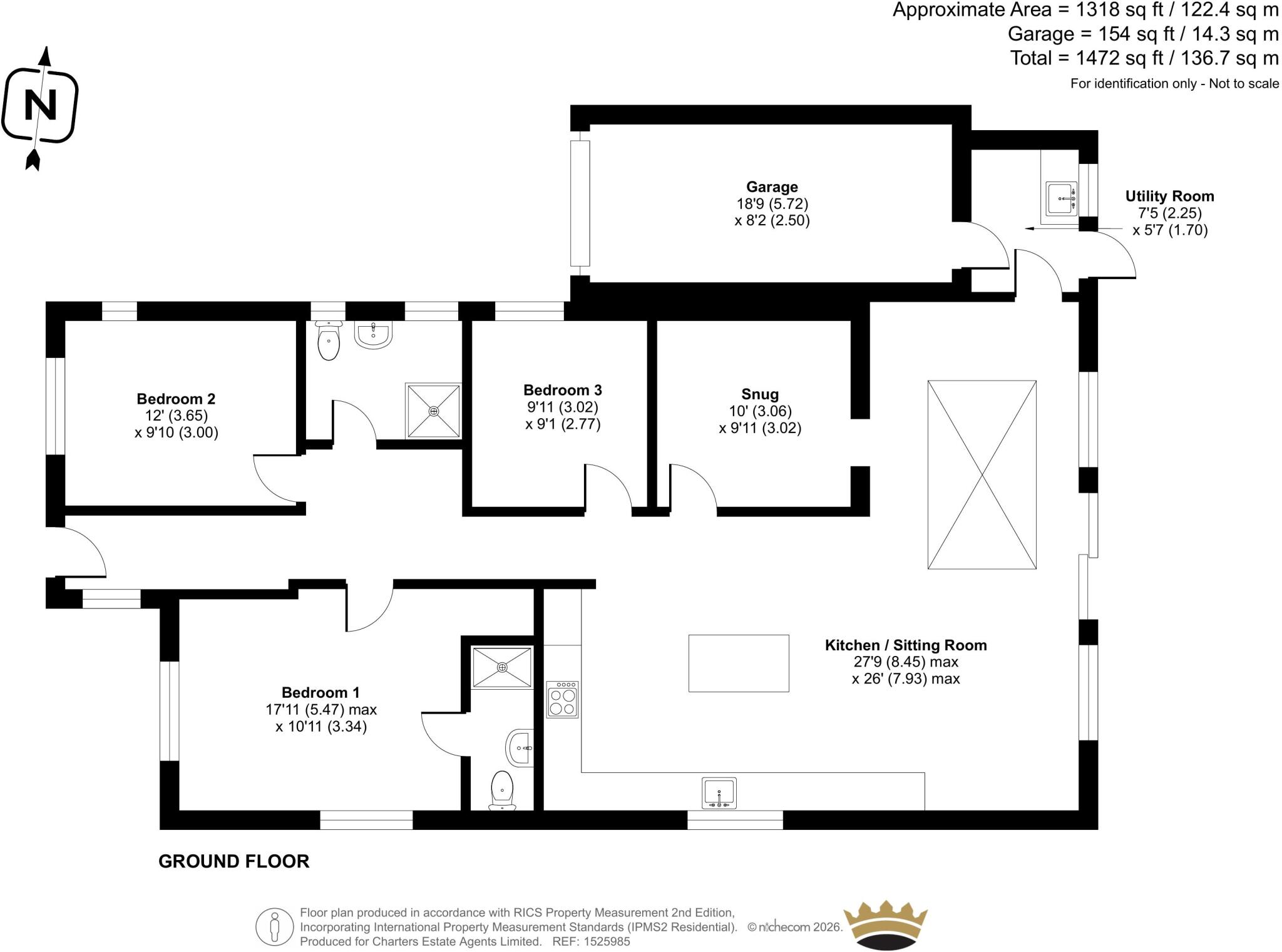 Sea Lane Gardens, Ferring, Worthing, West Sussex, BN12 floorplan