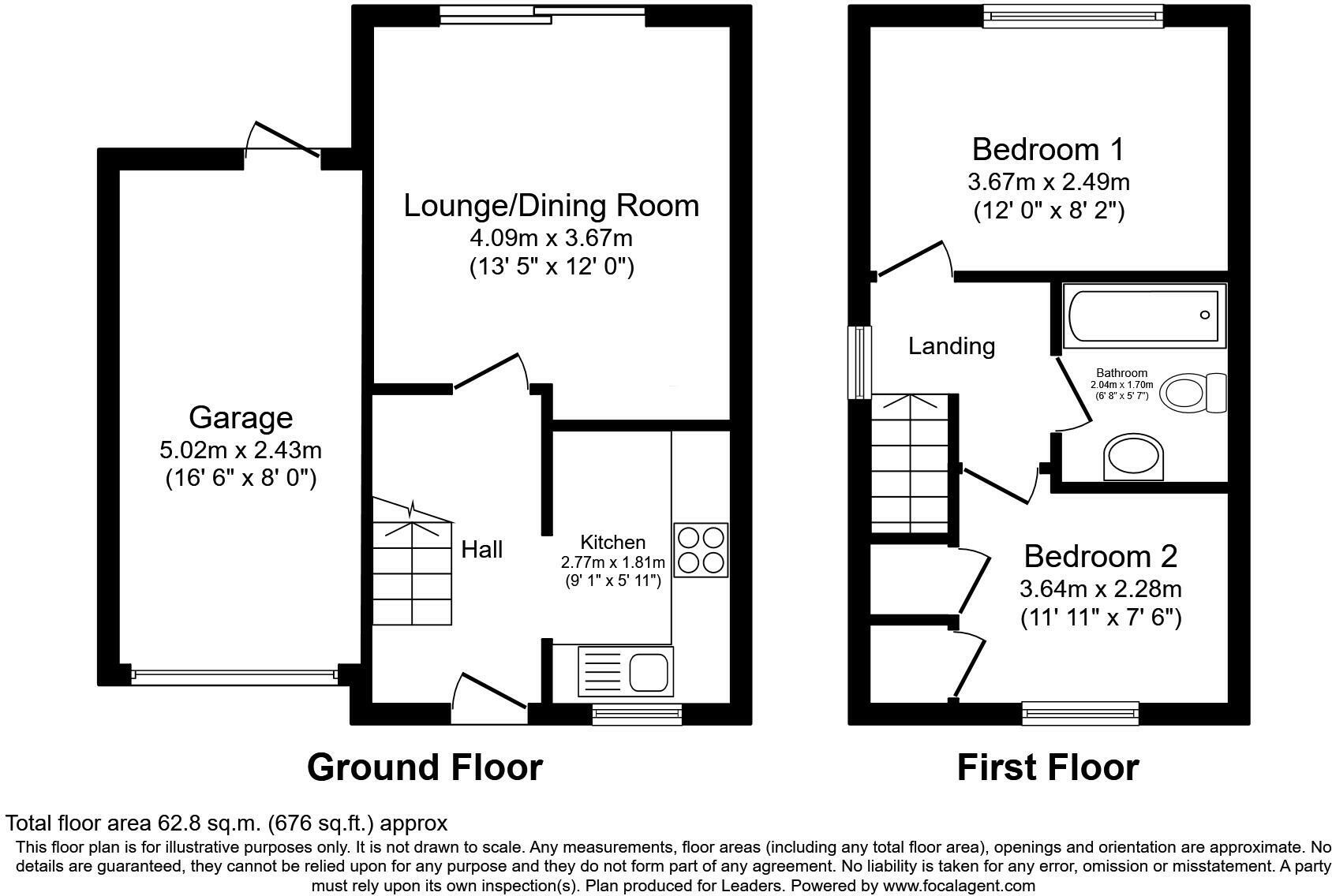 Cucklington Gardens, BH9 floorplan