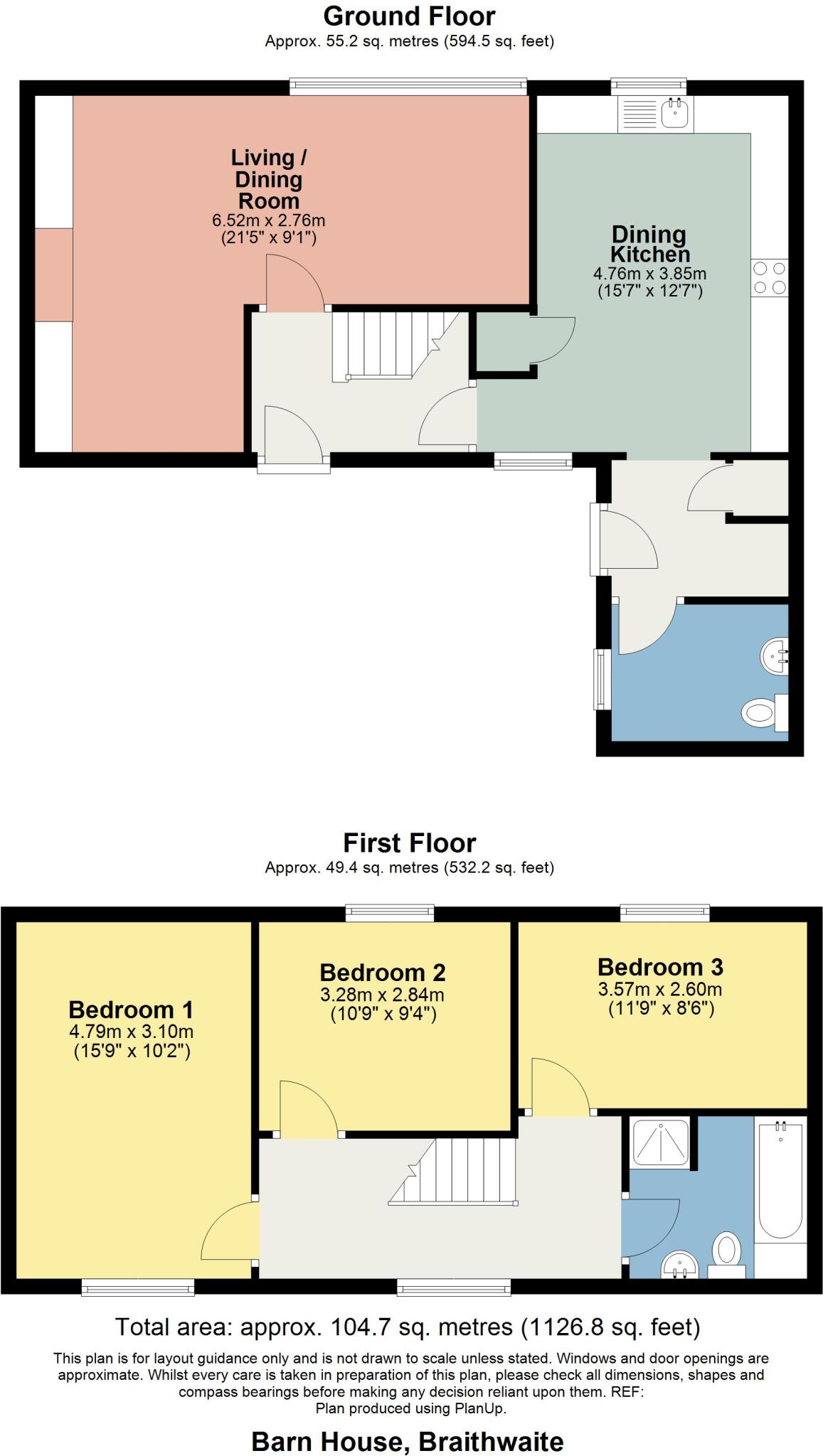 Barn House, Braithwaite, Keswick, Cumbria, CA12 5SY floorplan
