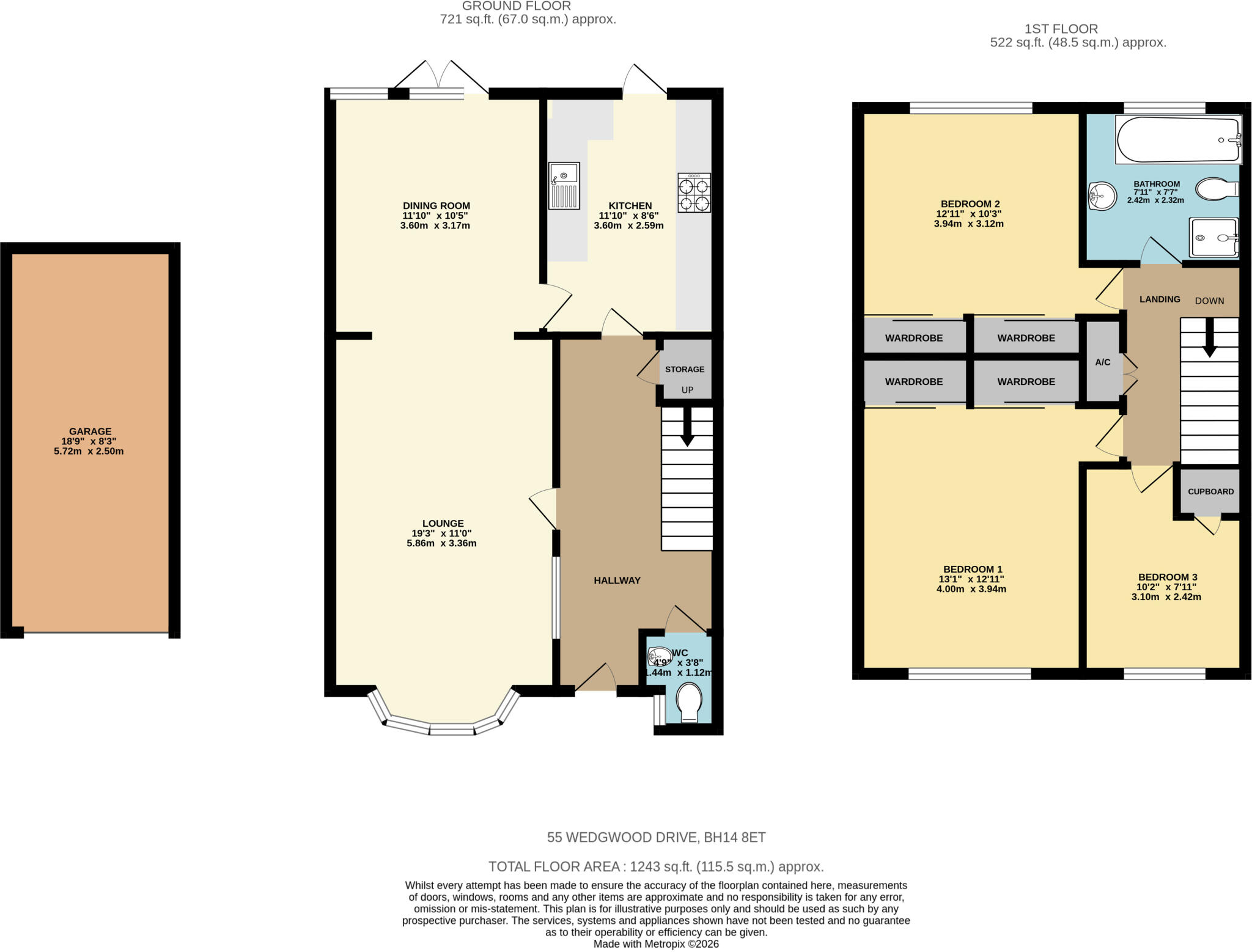 Wedgwood Drive, Whitecliff, Poole, BH14 floorplan