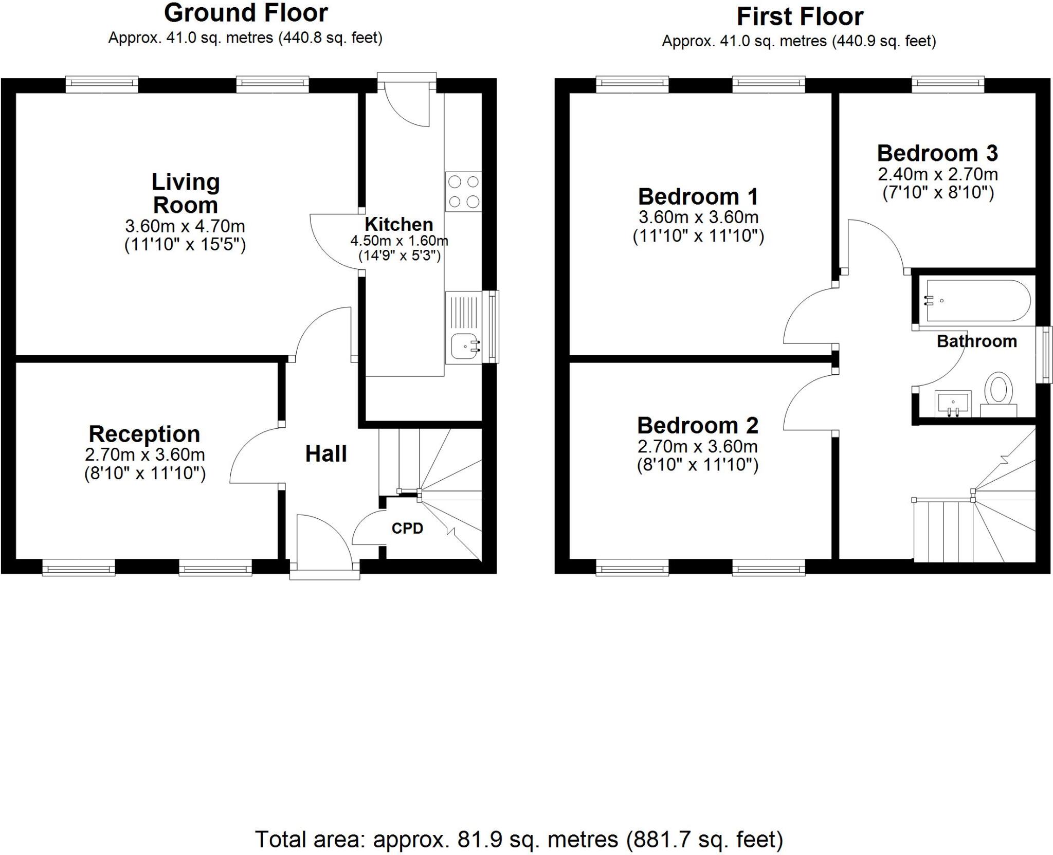 The Spinney Pulborough RH20 floorplan