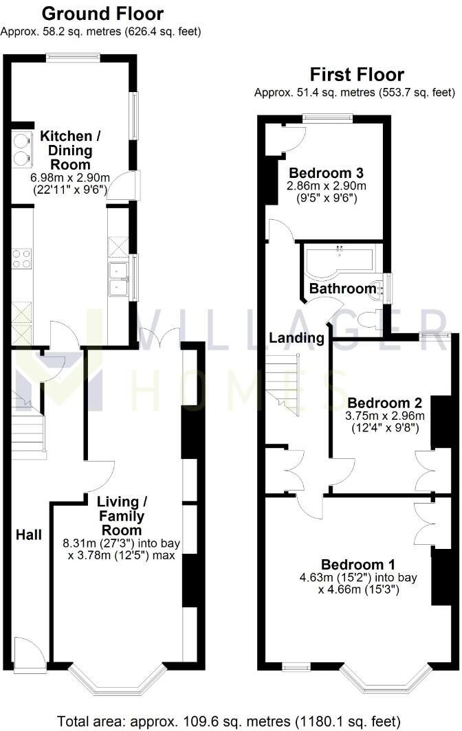Kimberley Road, Cambridge floorplan