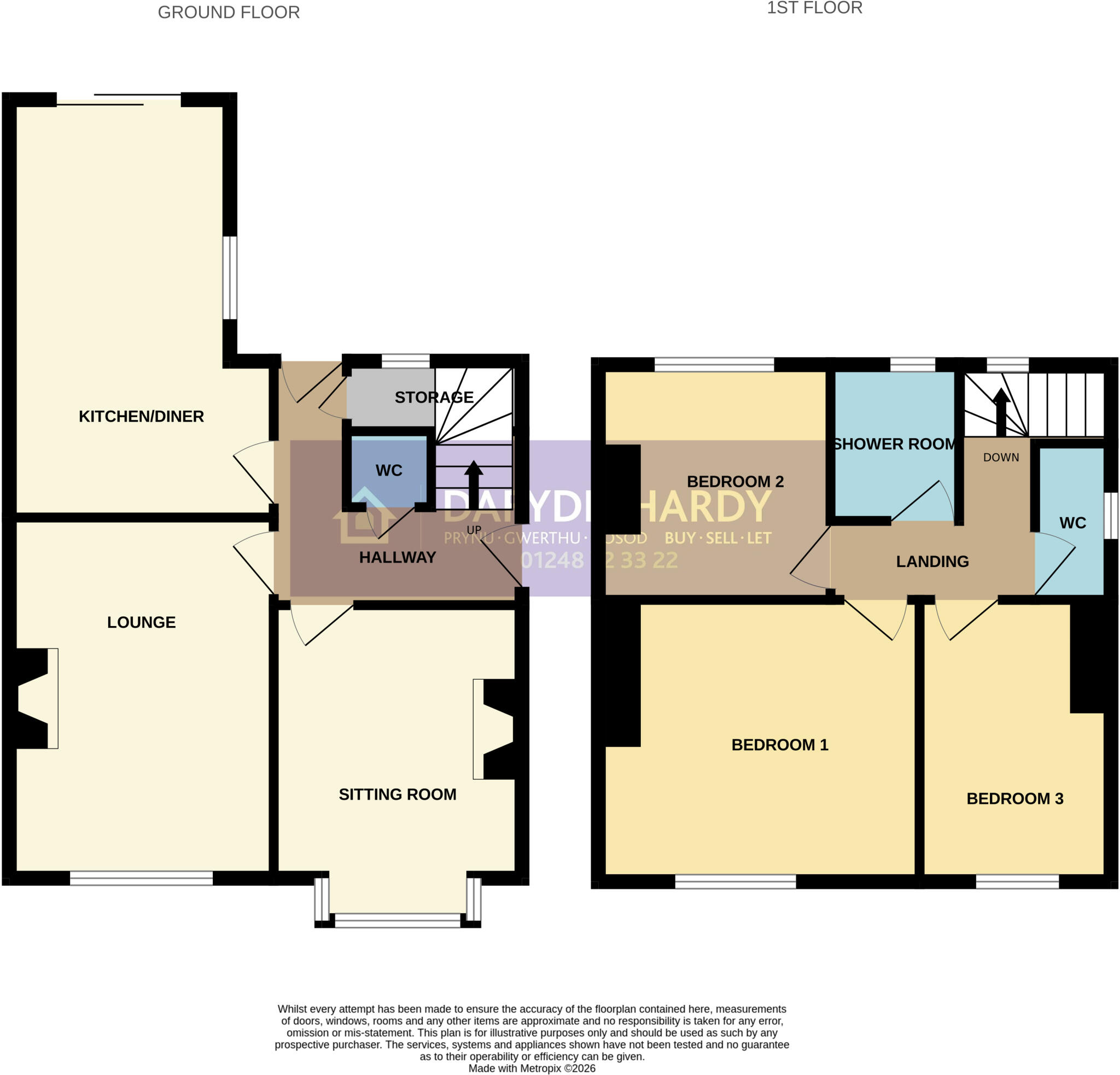 Y Glyn, Caernarfon, Gwynedd, LL55 floorplan
