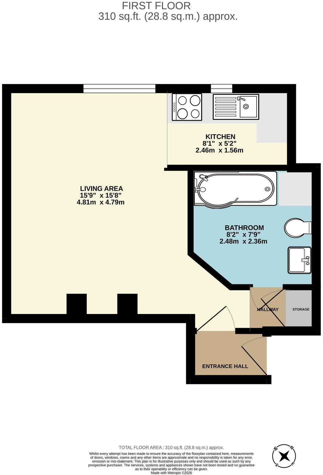 2 Union Street, Rochester, ME1 1XZ floorplan
