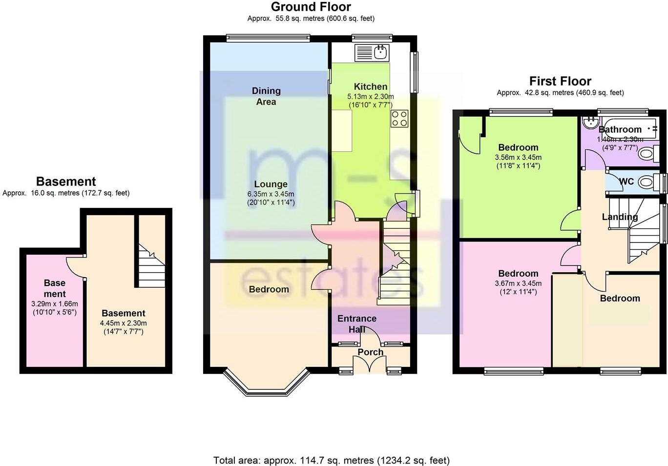 £120pppw Harrington Drive, Lenton, Nottingham floorplan