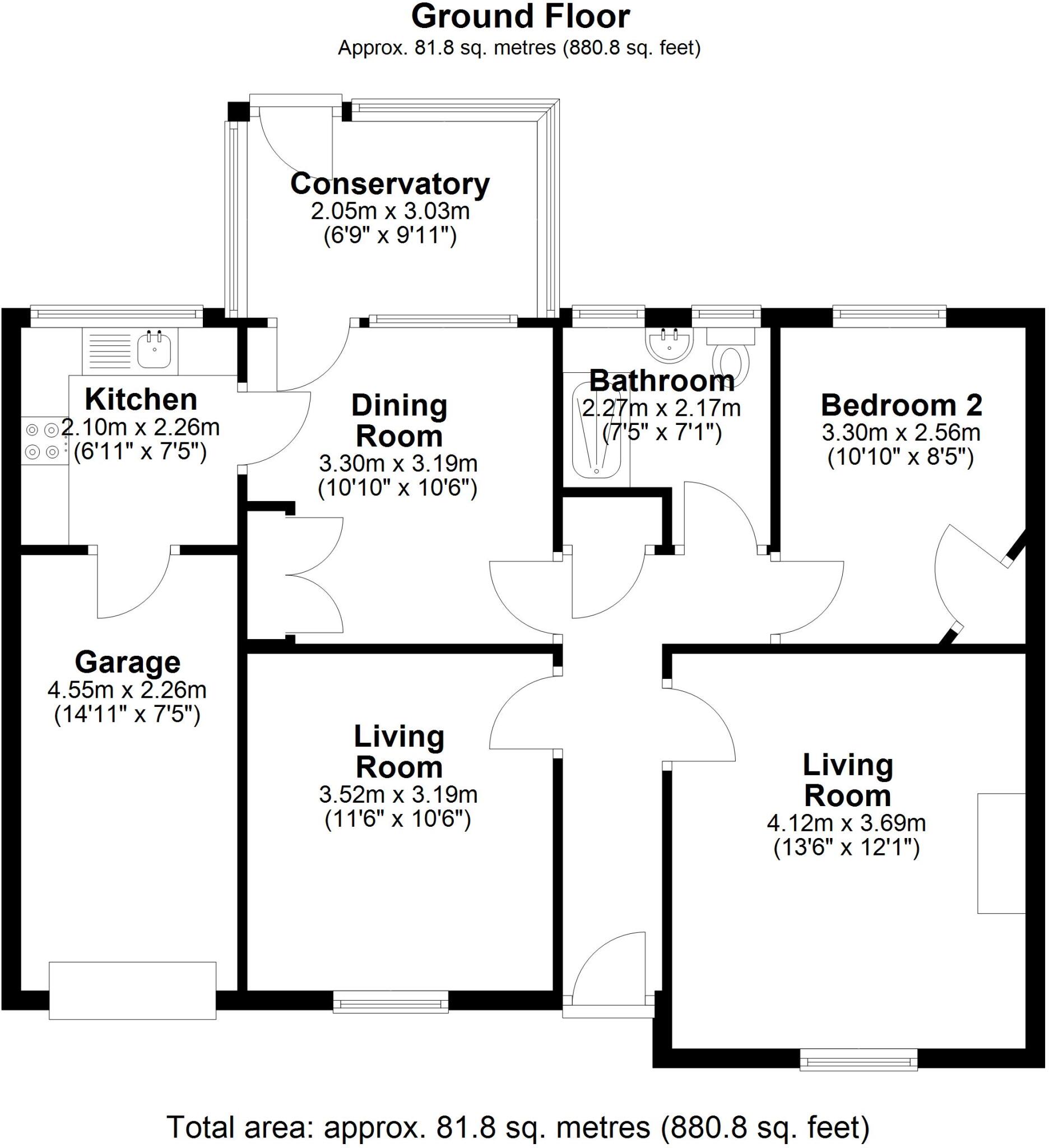 Grasmere, Birtley, Chester Le Street, Tyne and Wear, DH3 floorplan
