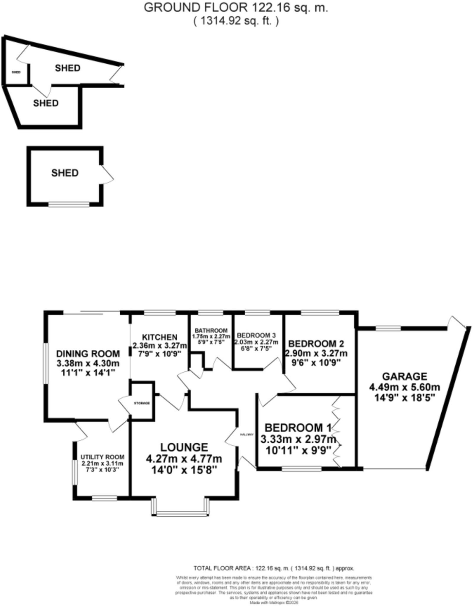 30, Meadow Way, Tean, ST10 floorplan