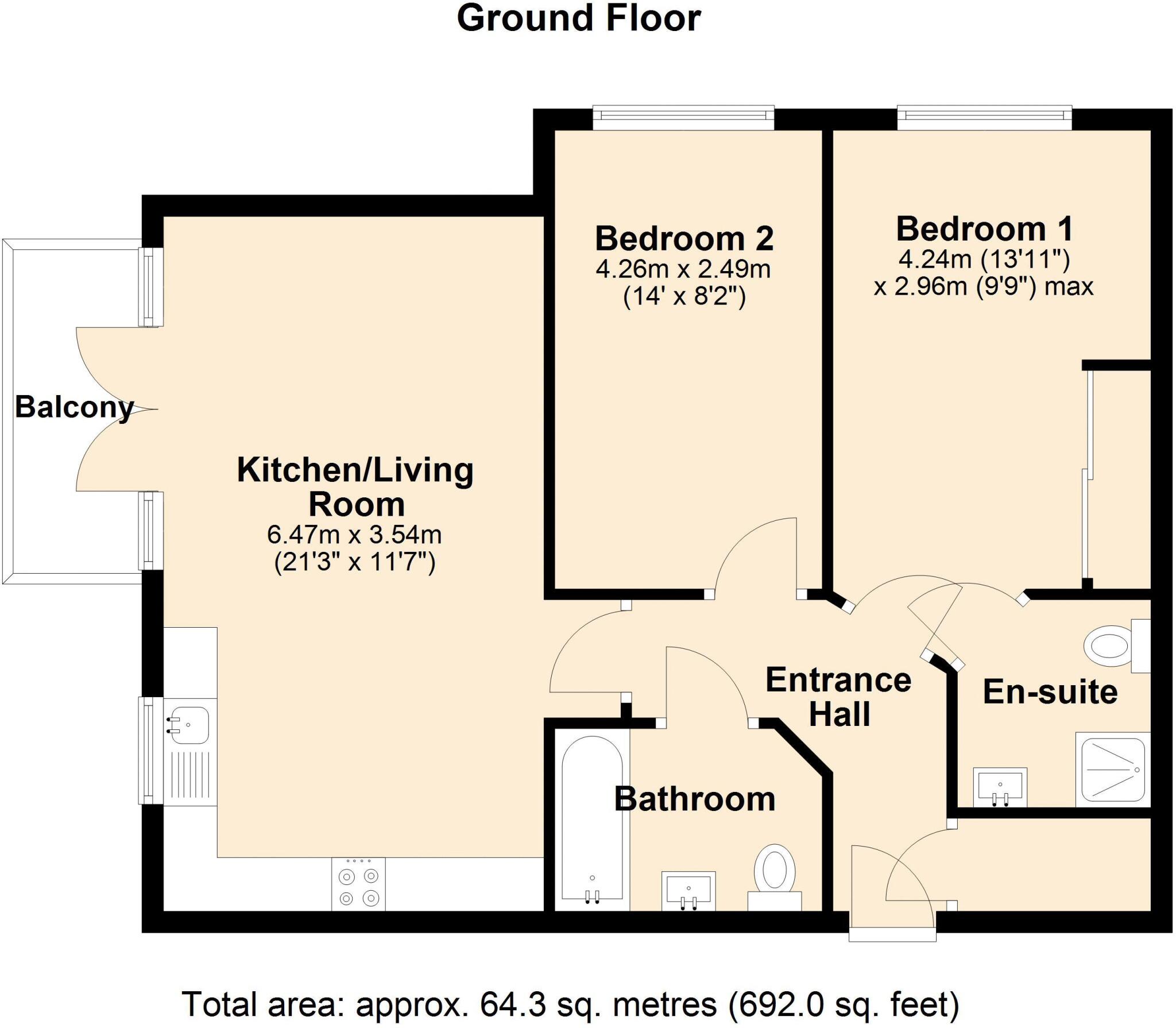 The Sidings, Loudwater floorplan
