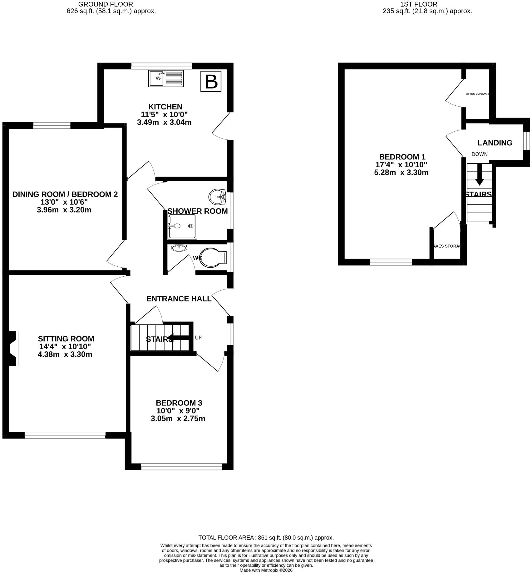 Howard Drive, Allington, Maidstone ME16 floorplan