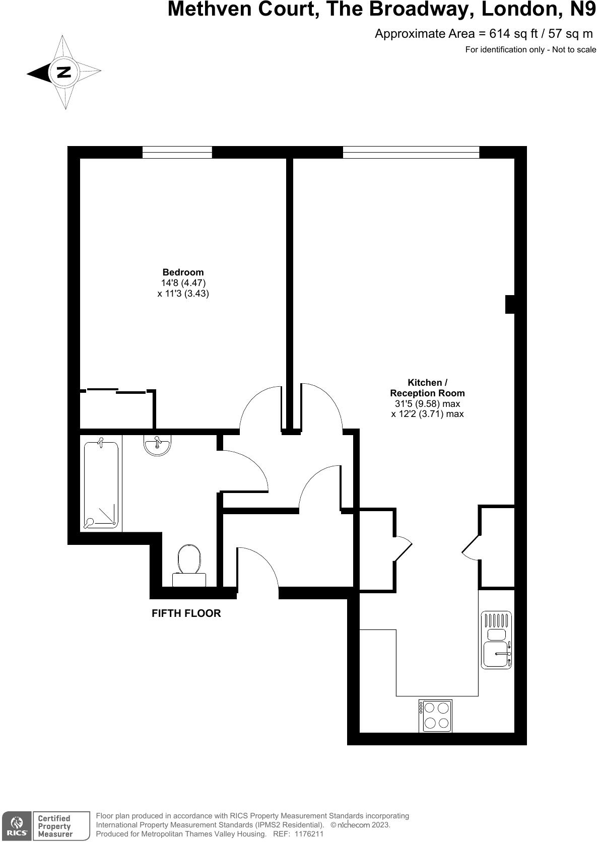 Methven Court, Edmonton, London, N9 floorplan