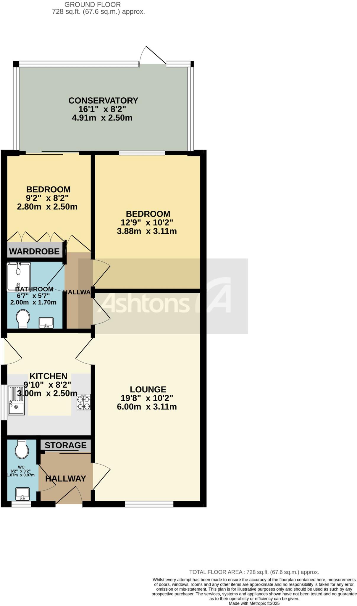 Lockerbie Close, Warrington, WA2 floorplan