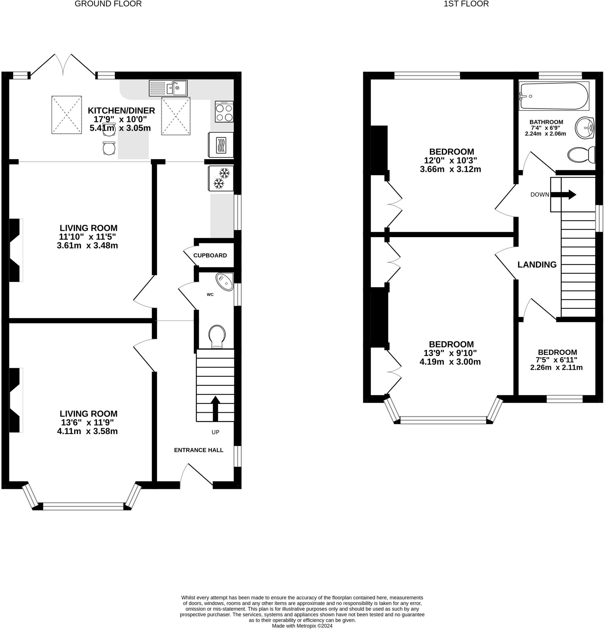 52, Cleevemount Road, Cheltenham, GL52 3HG floorplan