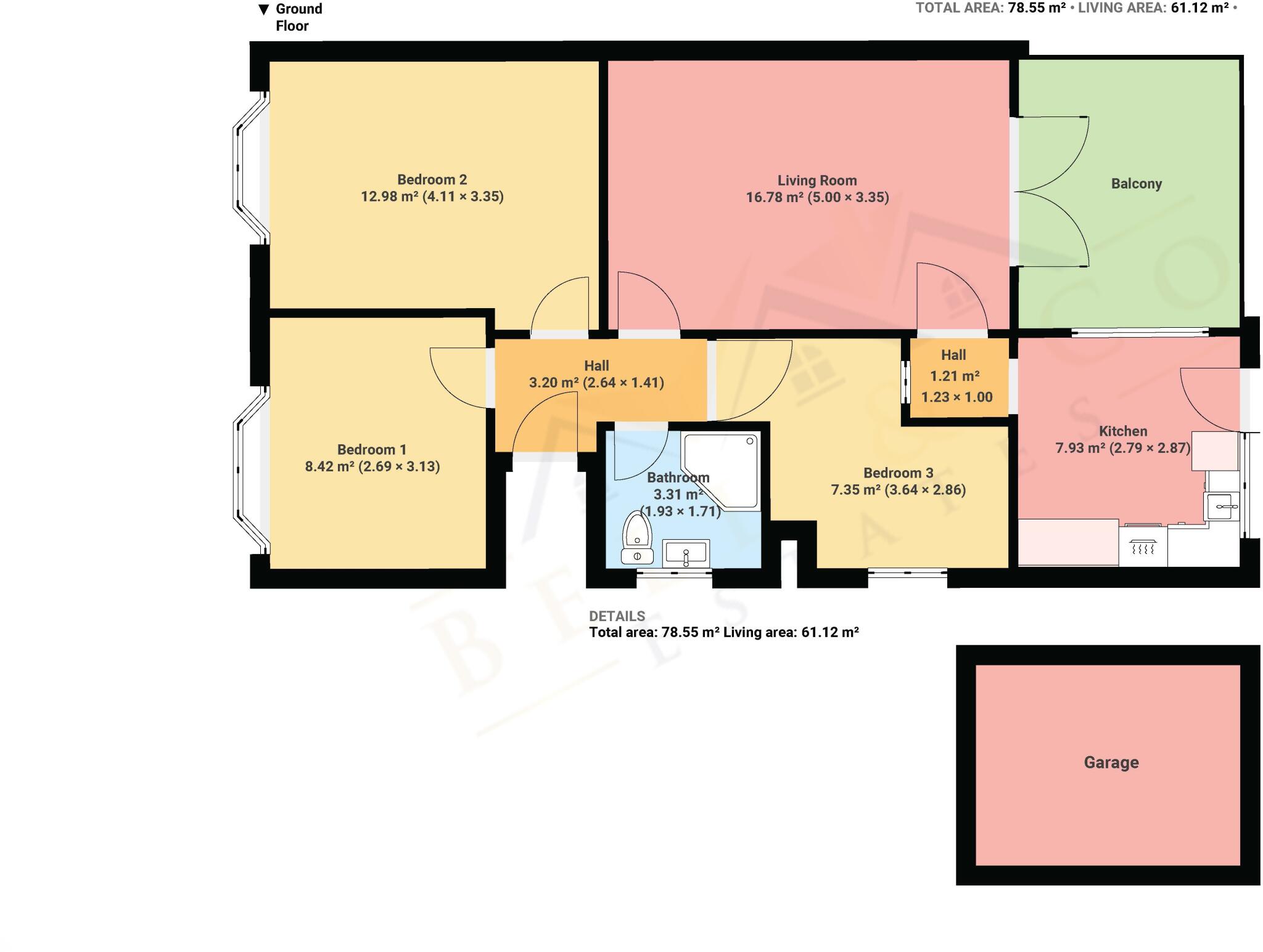 Church Lane, Aston, Sheffield floorplan
