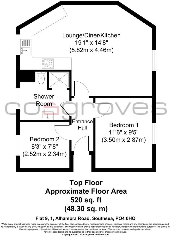 Alhambra Road, Southsea floorplan