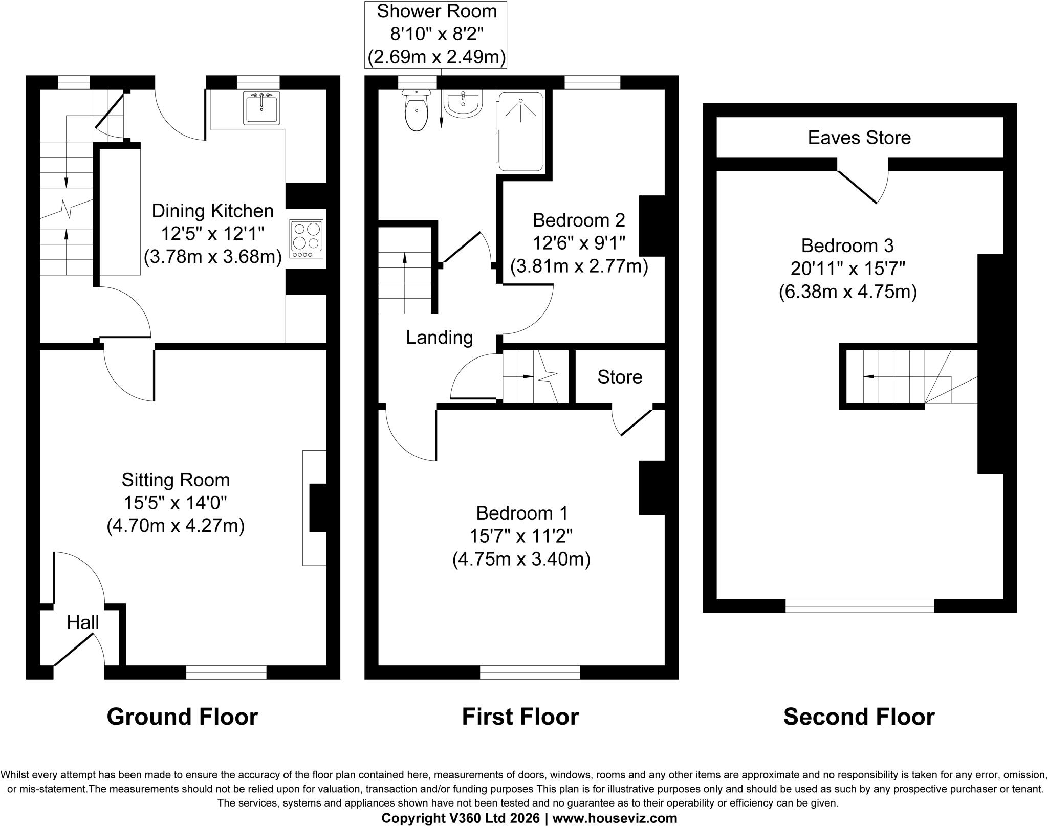 31 King Edward Street, Sutton In Craven, BD20 7ET floorplan