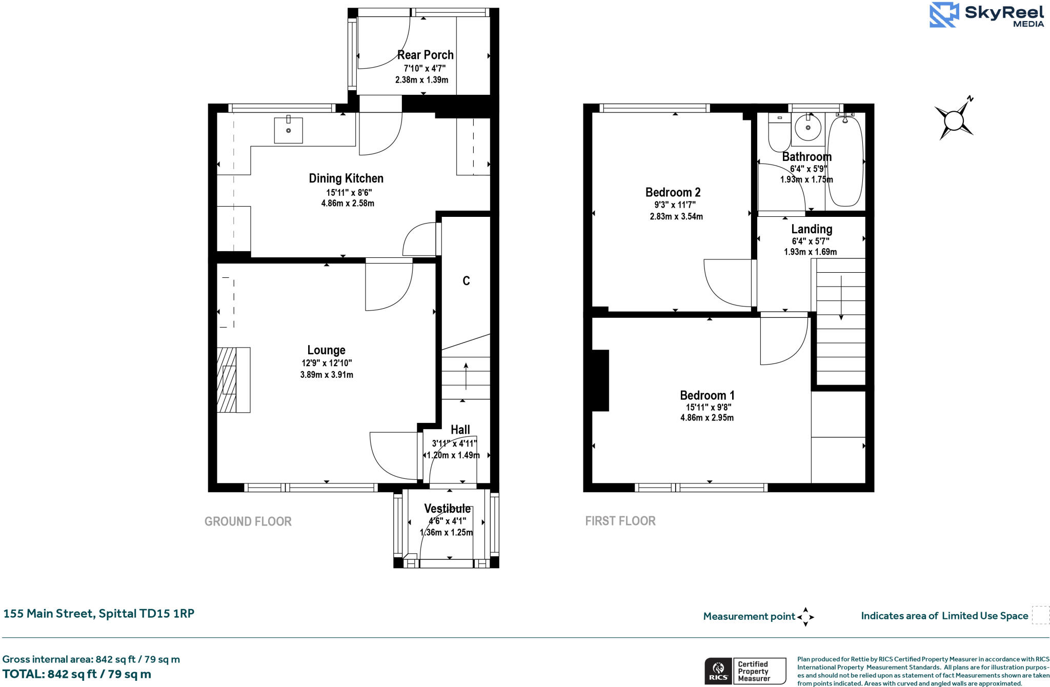 Main Street, Spittal, Berwick-upon-Tweed, Northumberland floorplan