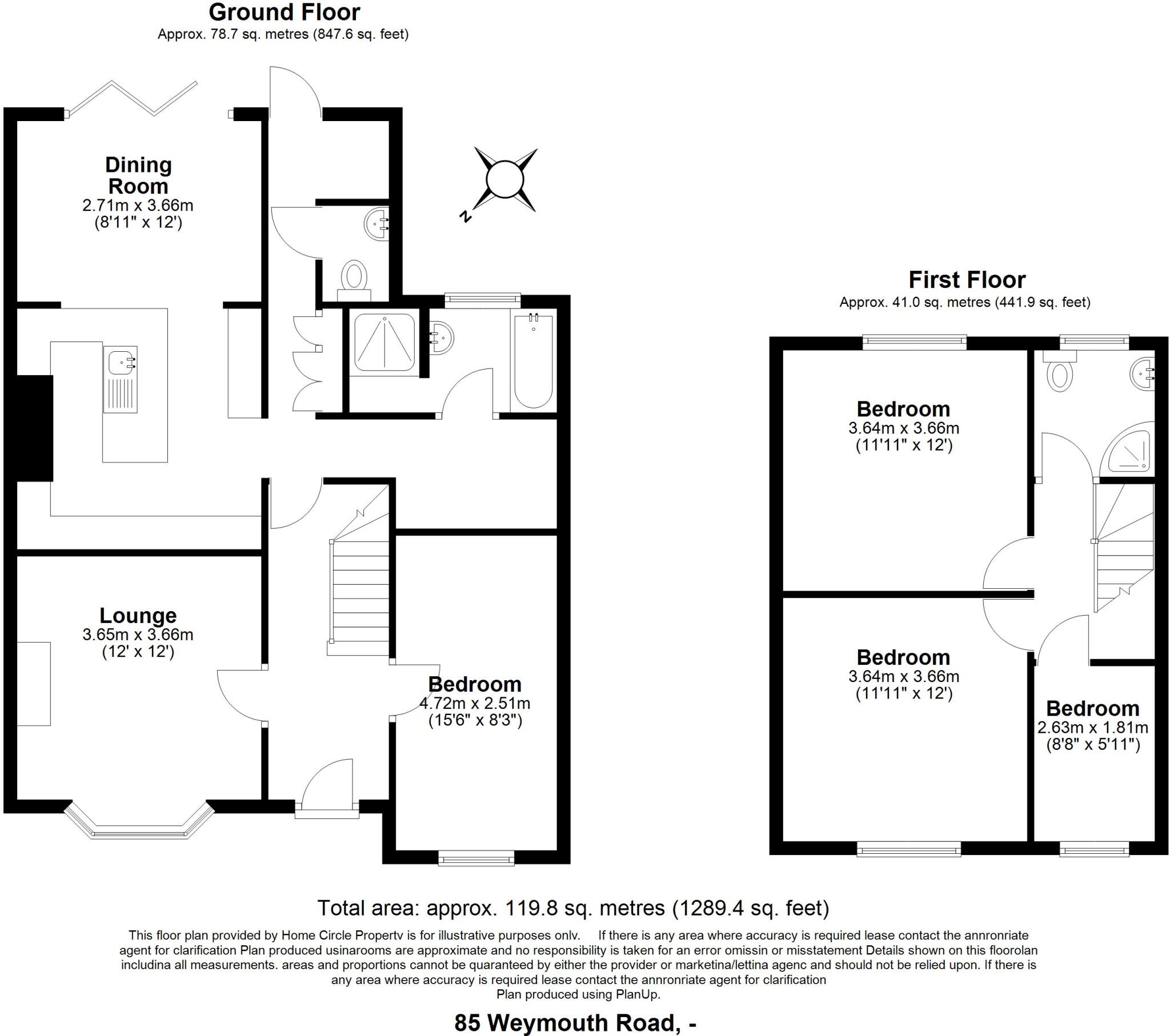 Weymouth Road, Frome, Somerset, BA11 floorplan