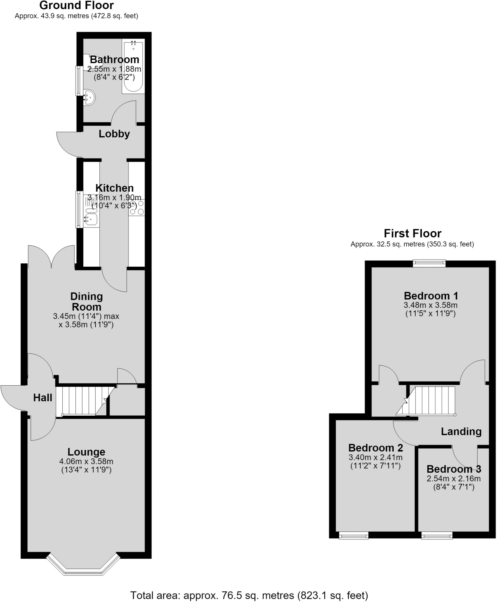 Derwent Street, Lincoln floorplan