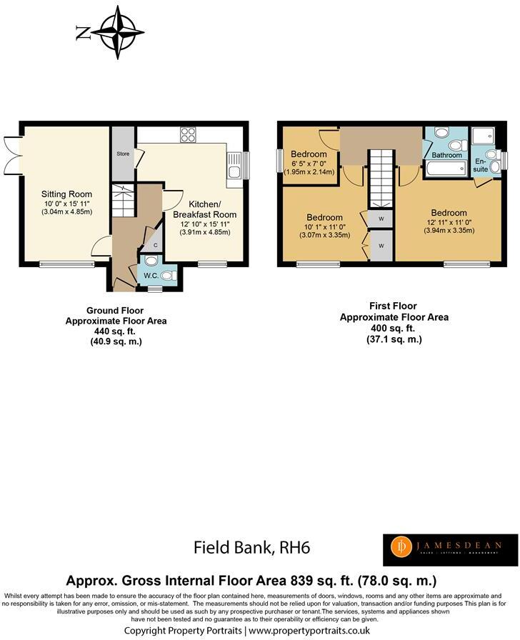 Field Bank, Horley, Surrey floorplan