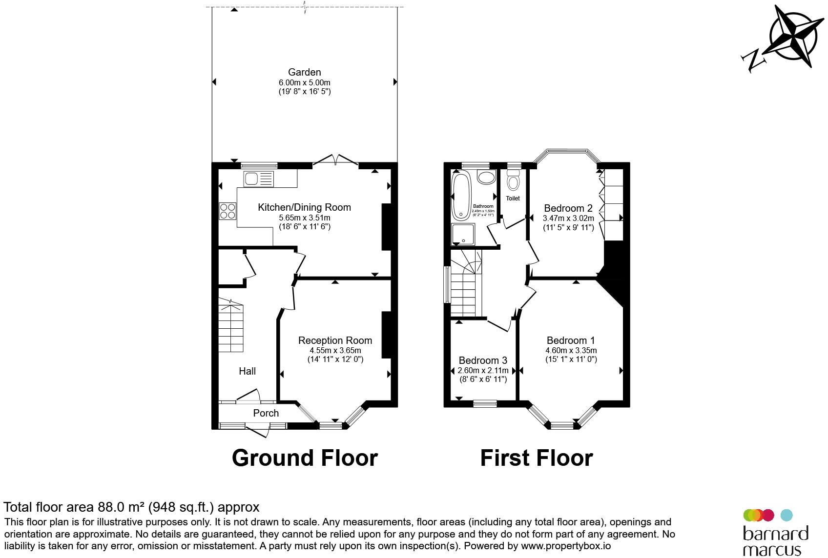 Hartland Way, Morden floorplan