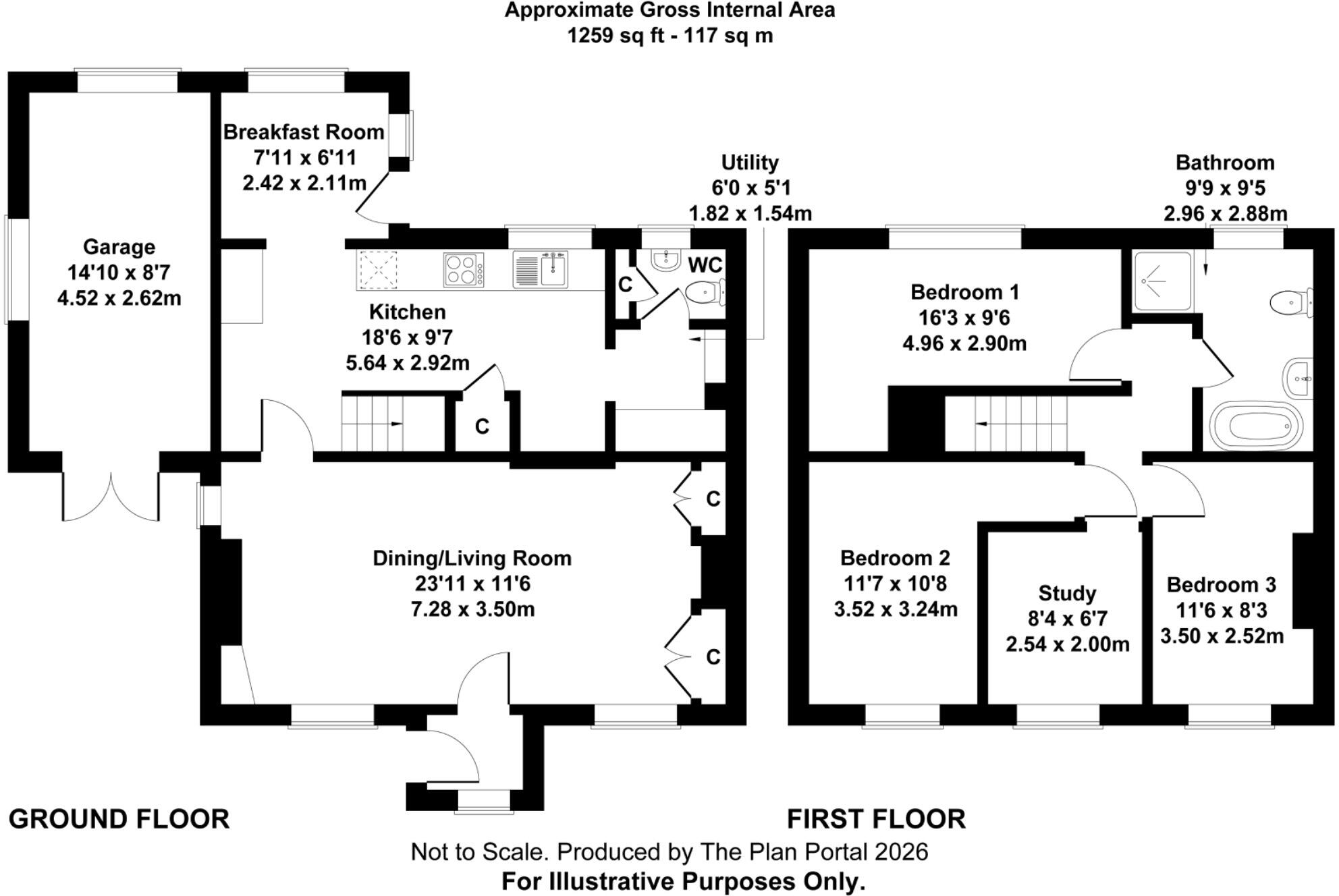 Upper Bristol Road, Clutton, Bristol floorplan