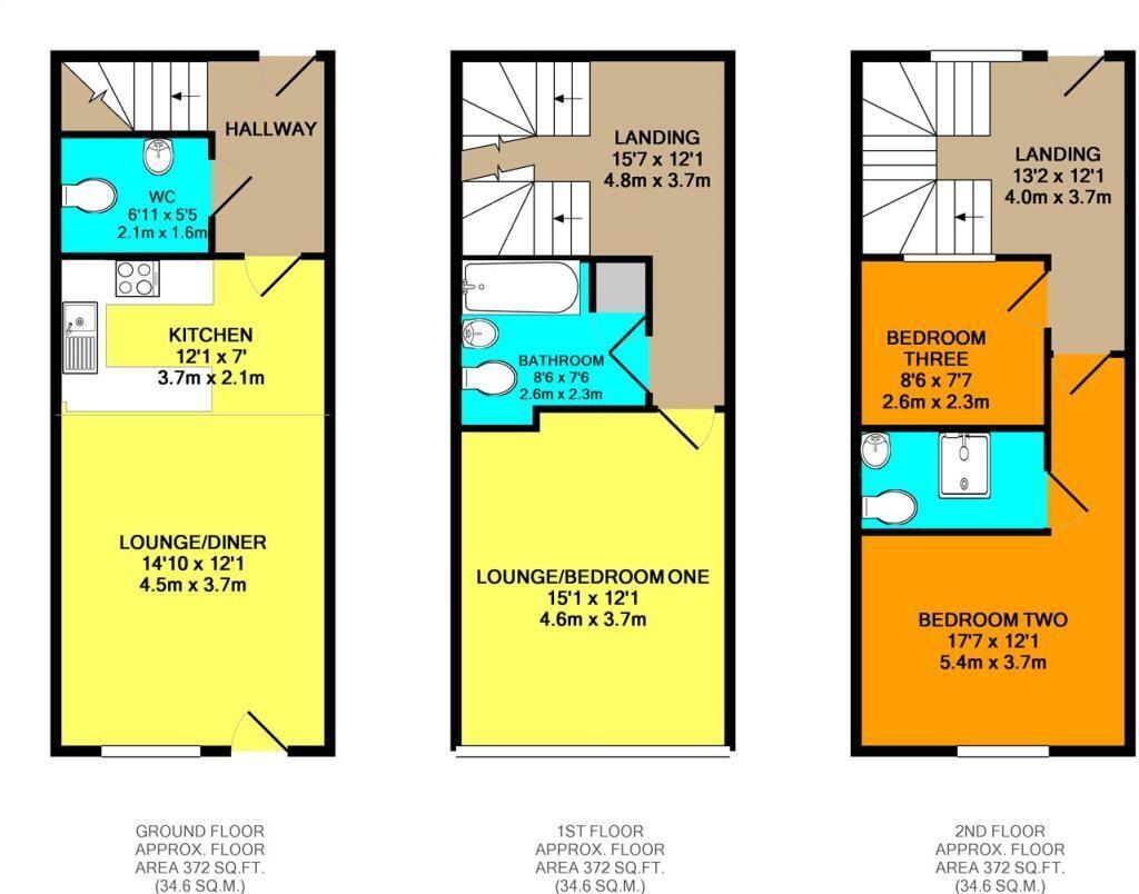 1 Broad Road, Sale, M33 2AE floorplan