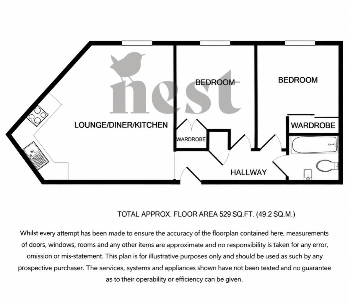 Apartment 1, Chataway House, Leach Road, Chard, Somerset floorplan