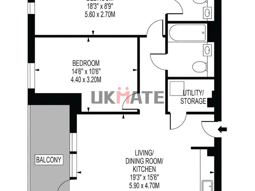 Cargo House, 7 Silley Weir Promenade floorplan