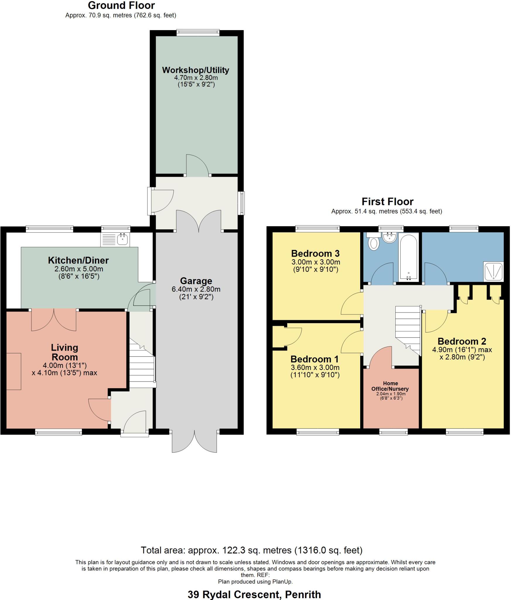 39 Rydal Crescent, Penrith floorplan