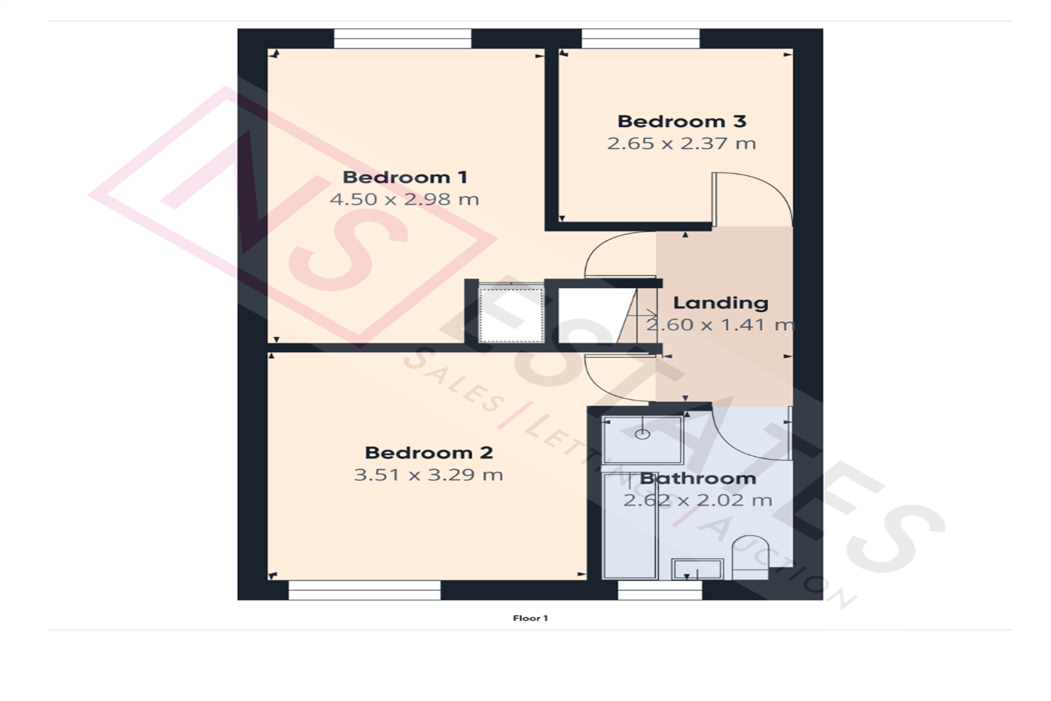 Enderby Gardens, Hemlington, Middlesbrough, TS8 floorplan