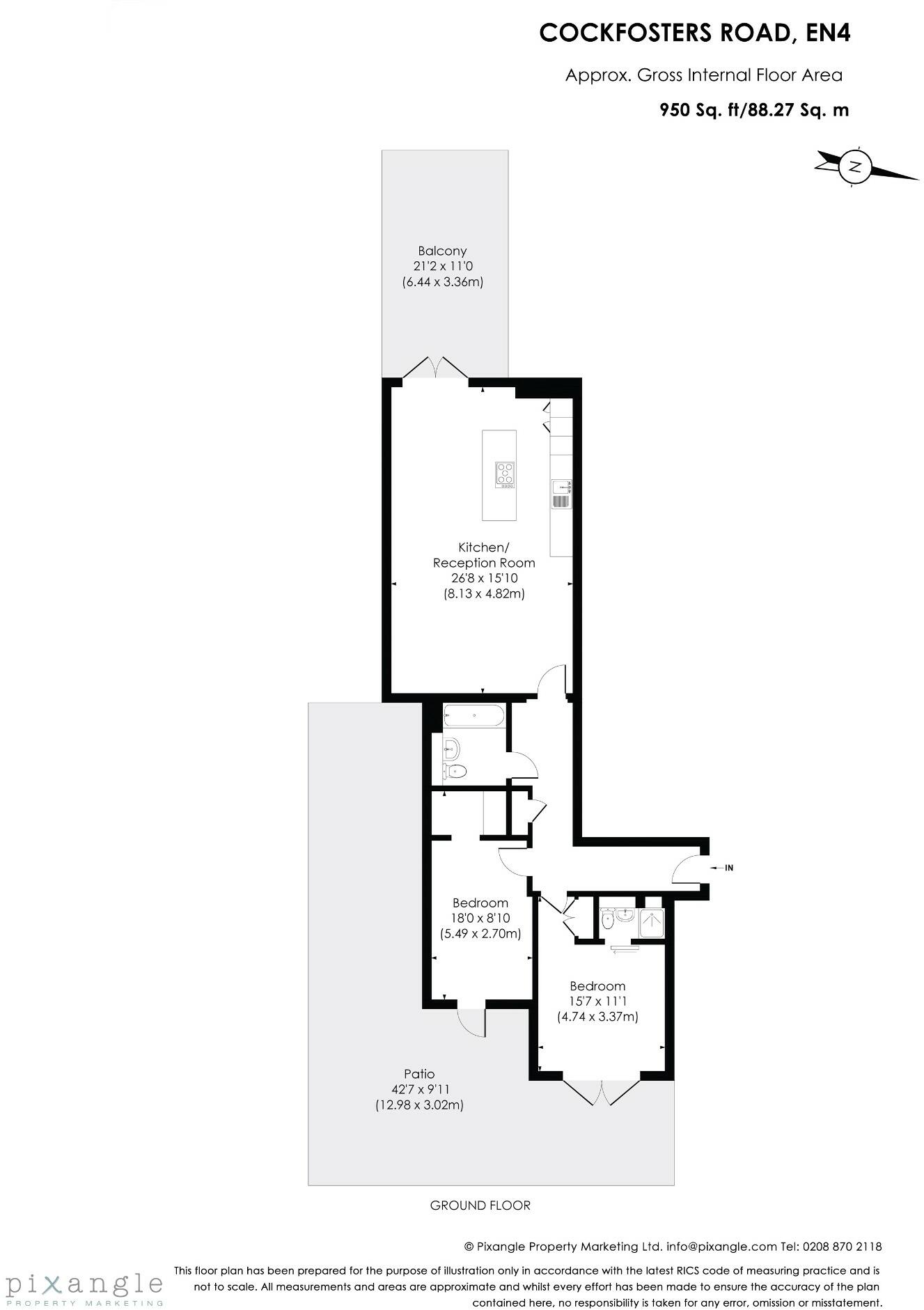 Orick House, Cockfosters Road, Enfield floorplan