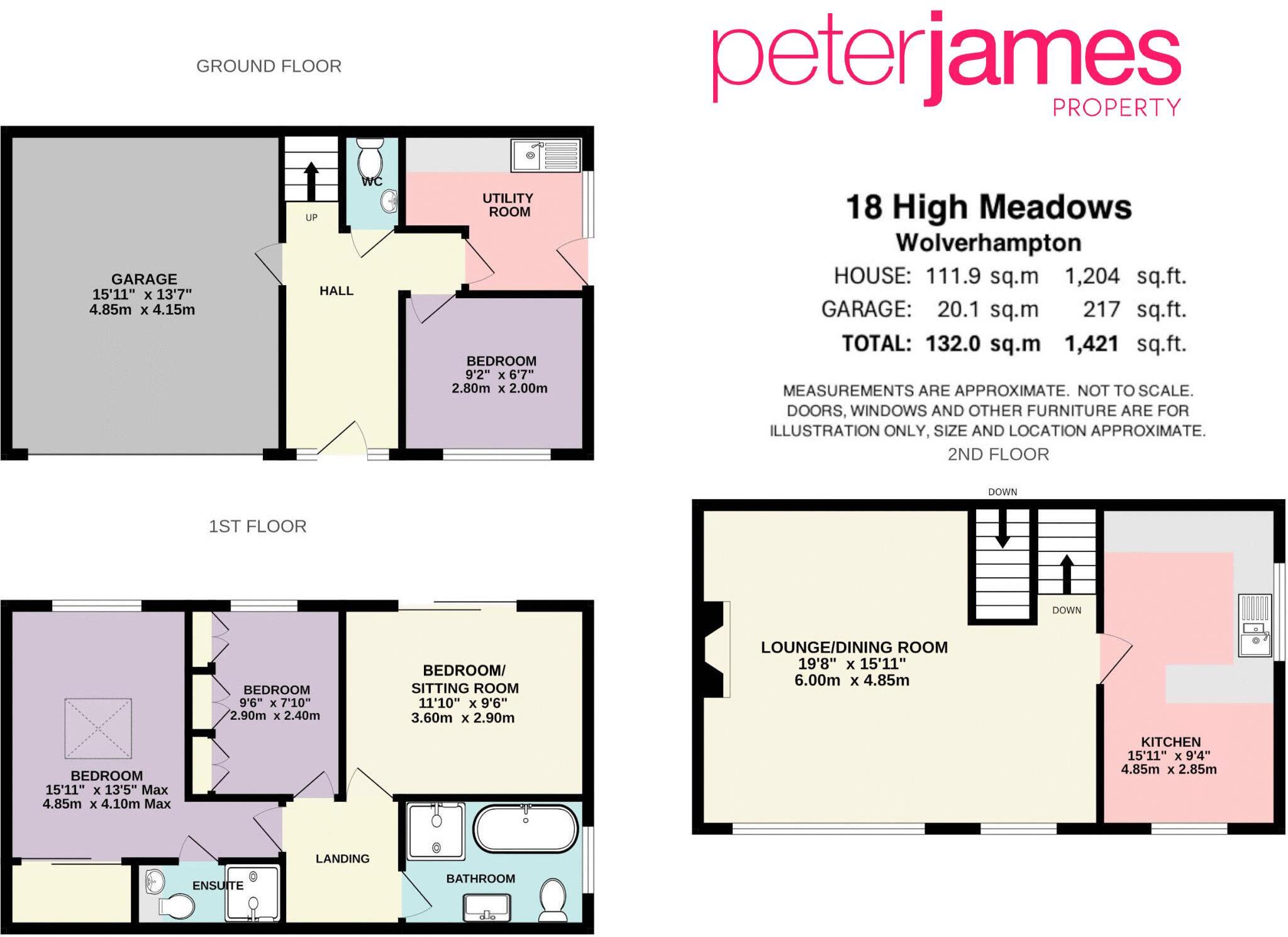 High Meadows, Tettenhall floorplan