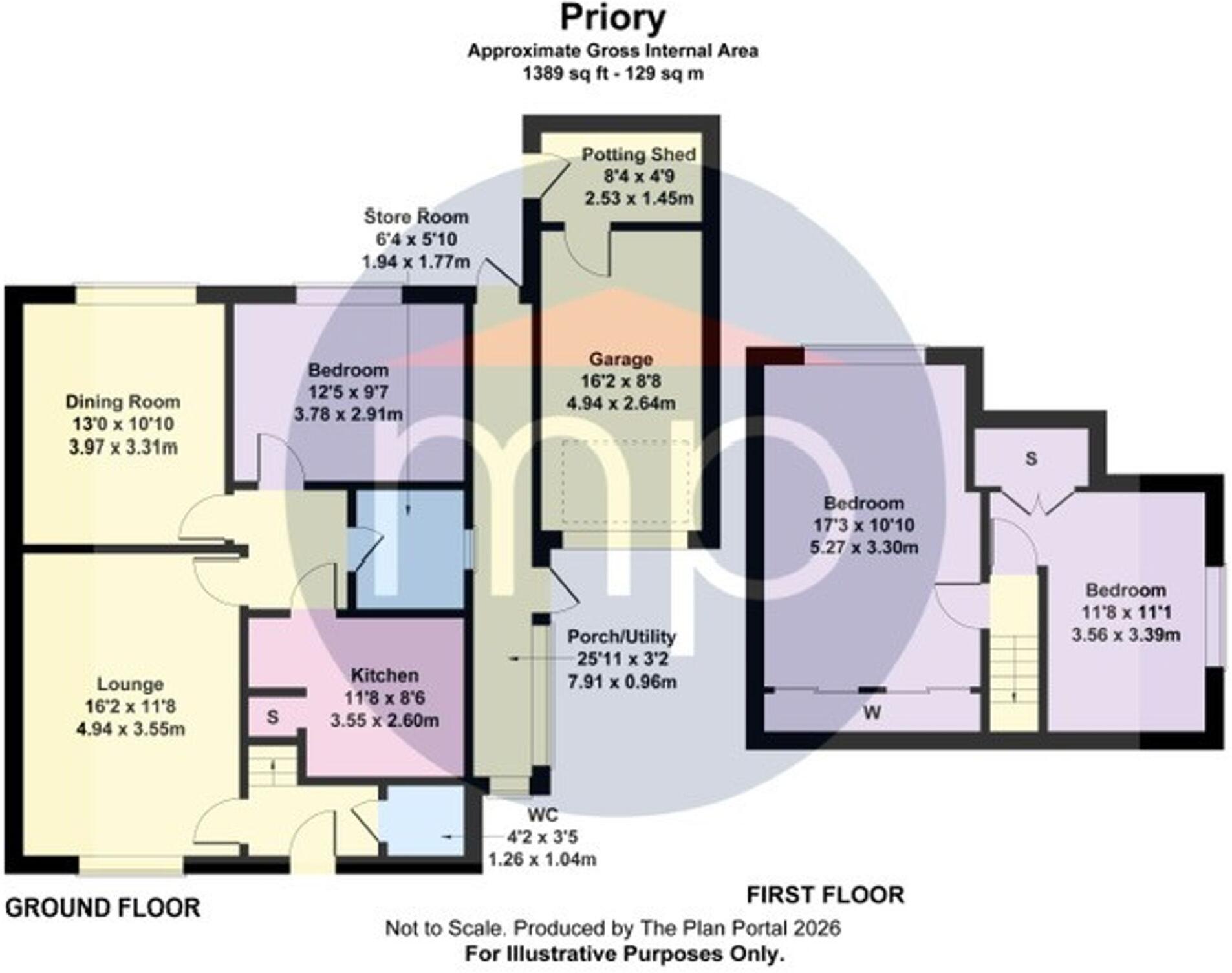 1, Priory Drive, Stainton, TS8 floorplan