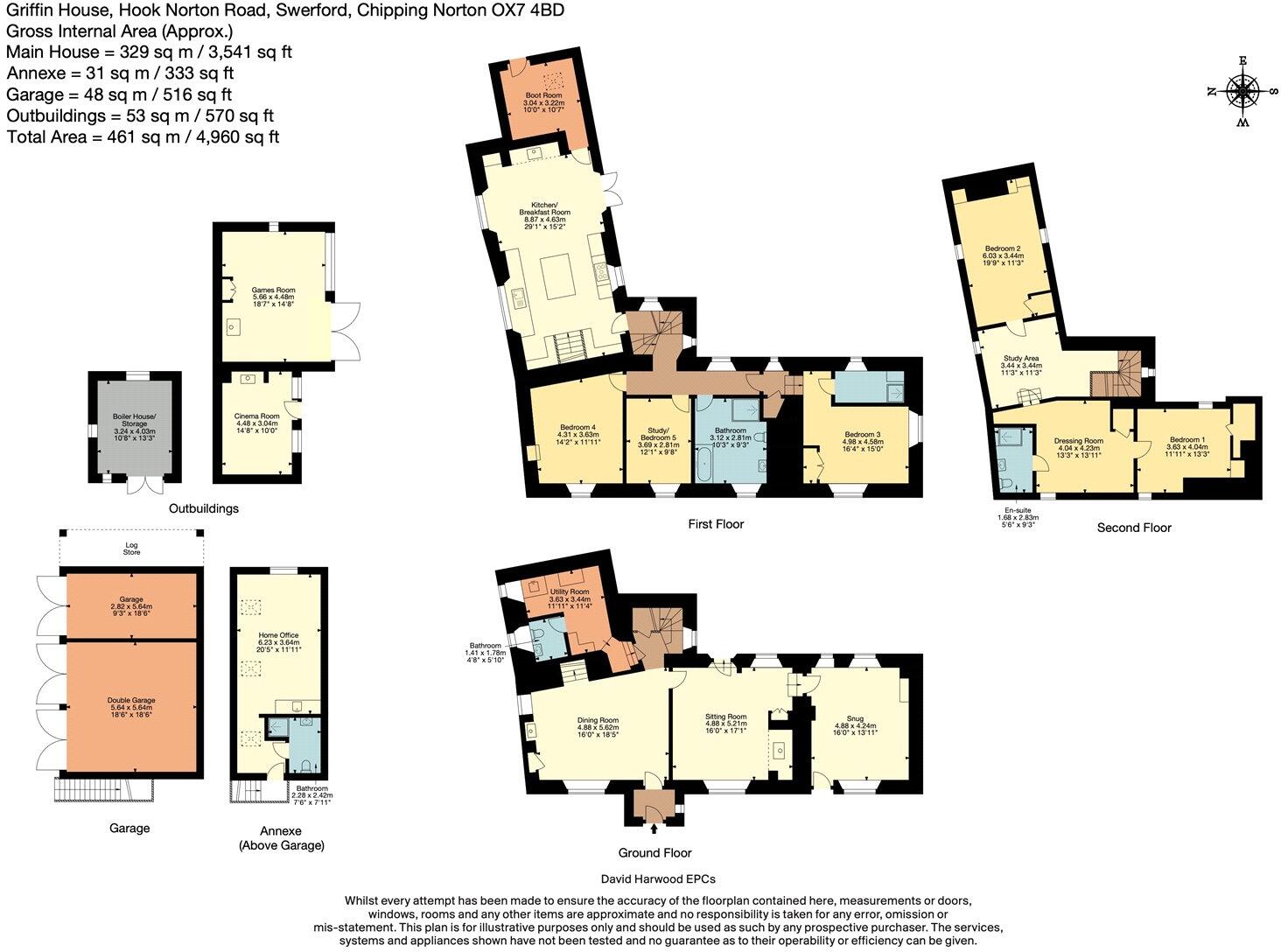 Hook Norton Road, Swerford, Chipping Norton, Oxfordshire, OX7 floorplan