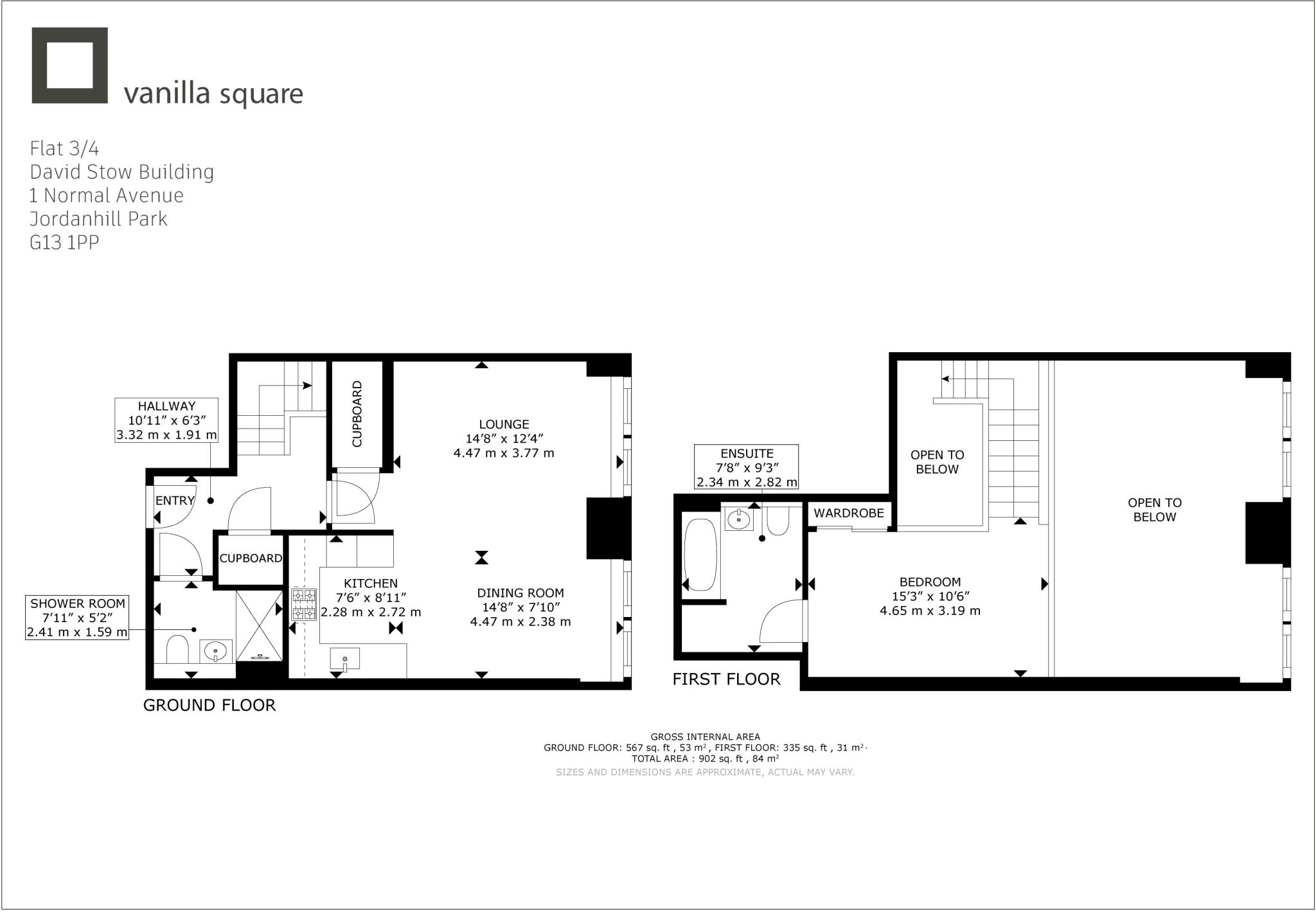 David Stow, Normal Avenue, Jordanhill floorplan