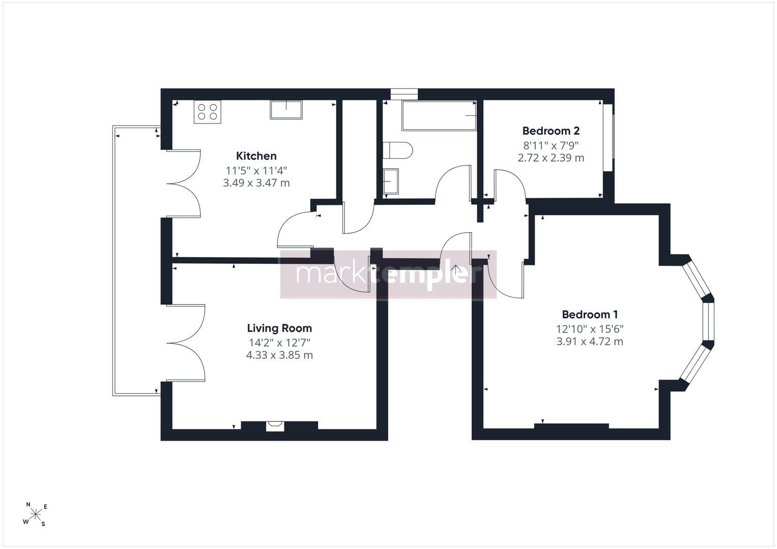 Wellington Terrace, Clevedon floorplan