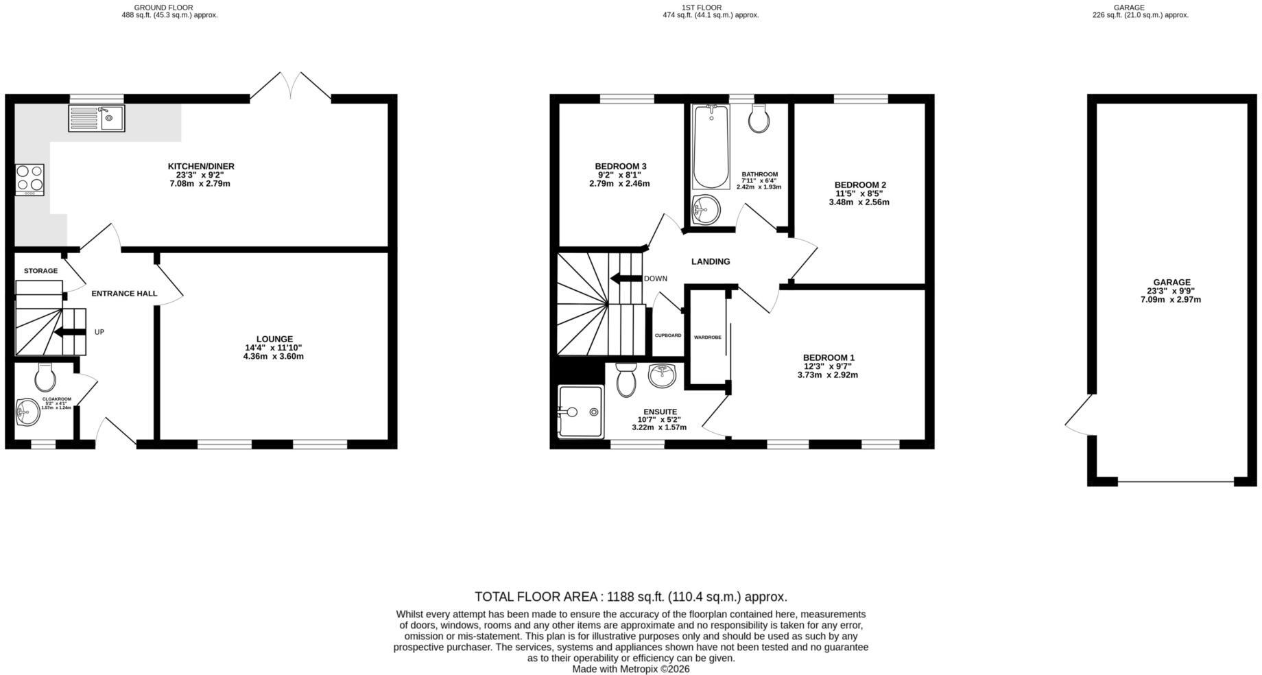 Tudor Road, Rackheath floorplan