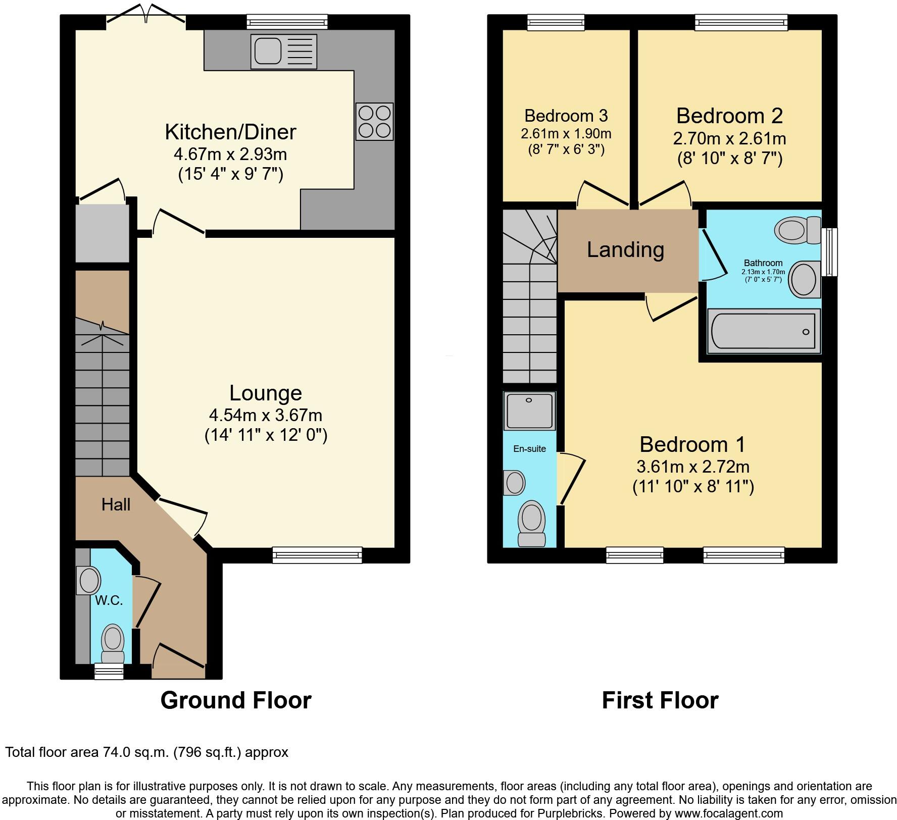 39, Market Street, Manchester, M43 floorplan