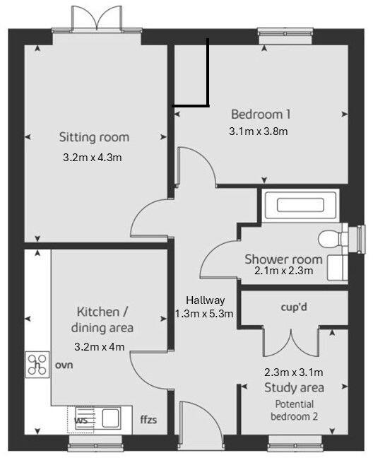 Hewitt Close,The Pavilions,Kenilworth,CV8 1GY floorplan