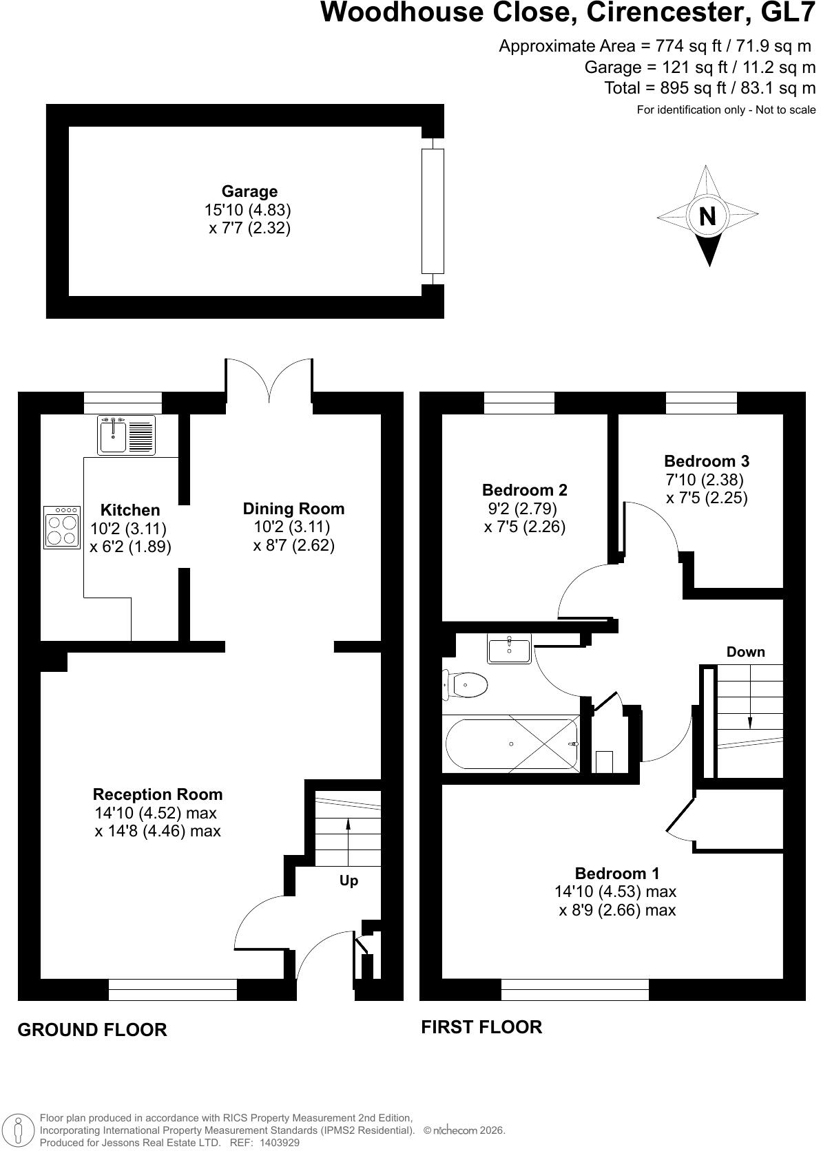 Woodhouse Close, Cirencester, Gloucestershire, GL7 floorplan