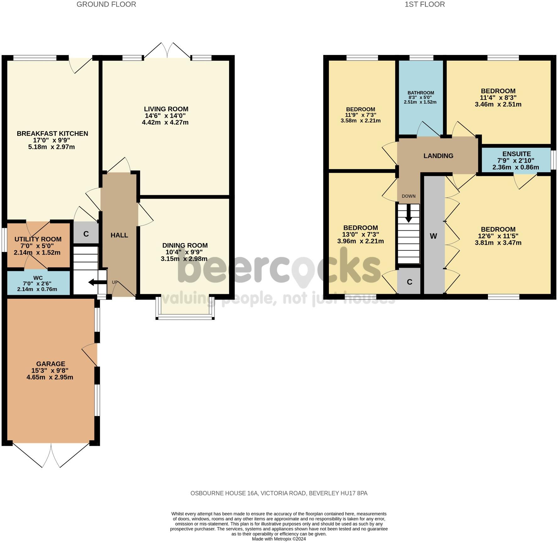Victoria Road, Beverley, East Riding Of Yorkshire, HU17 8PA floorplan
