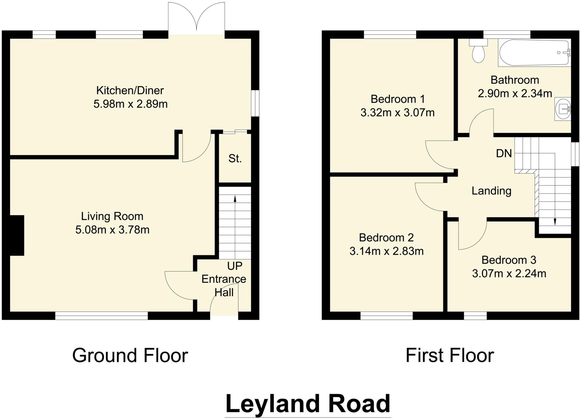Leyland Road, Batley floorplan