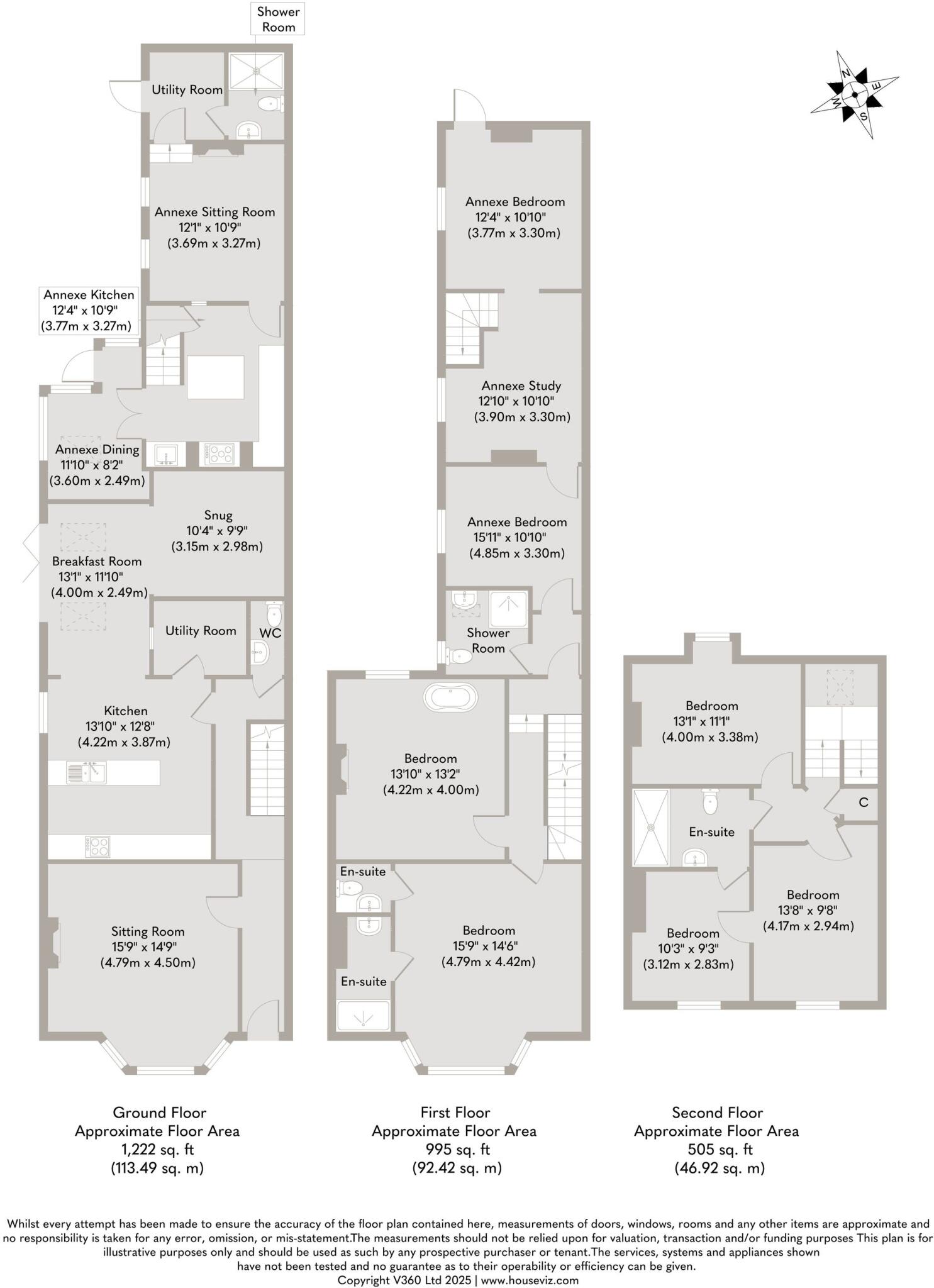 Magnificent Victorian Home with Annexe in Sheringham floorplan