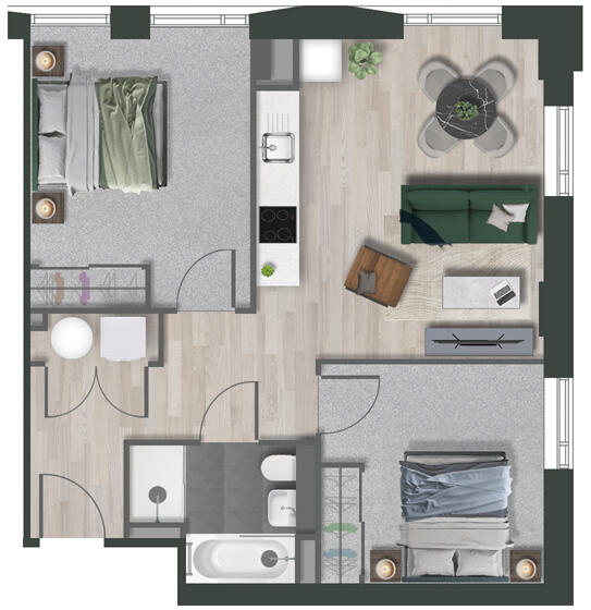 Loudon's Yard, 2 Inkwell Place Birmingham B16 floorplan