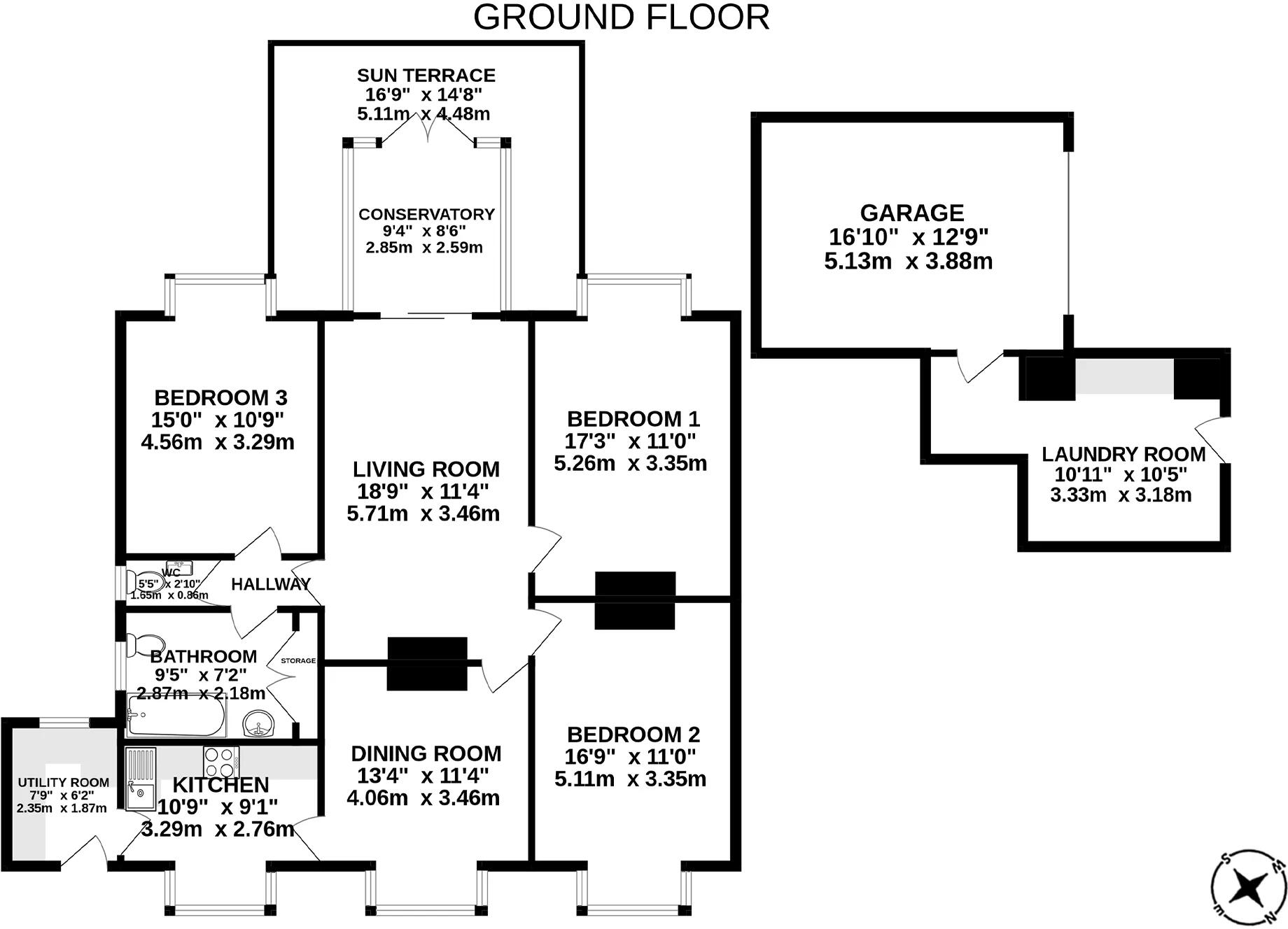 1, High View Road, Douglas floorplan