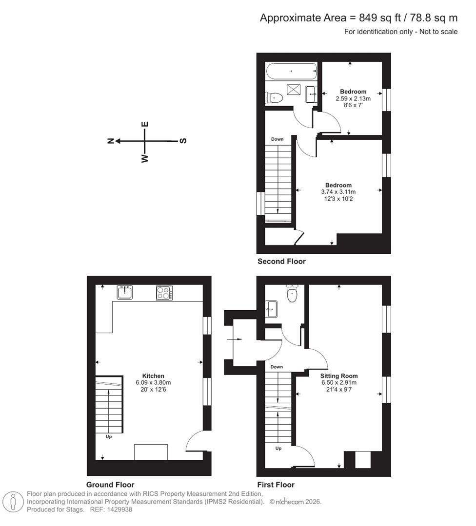 Branscombe, Seaton floorplan