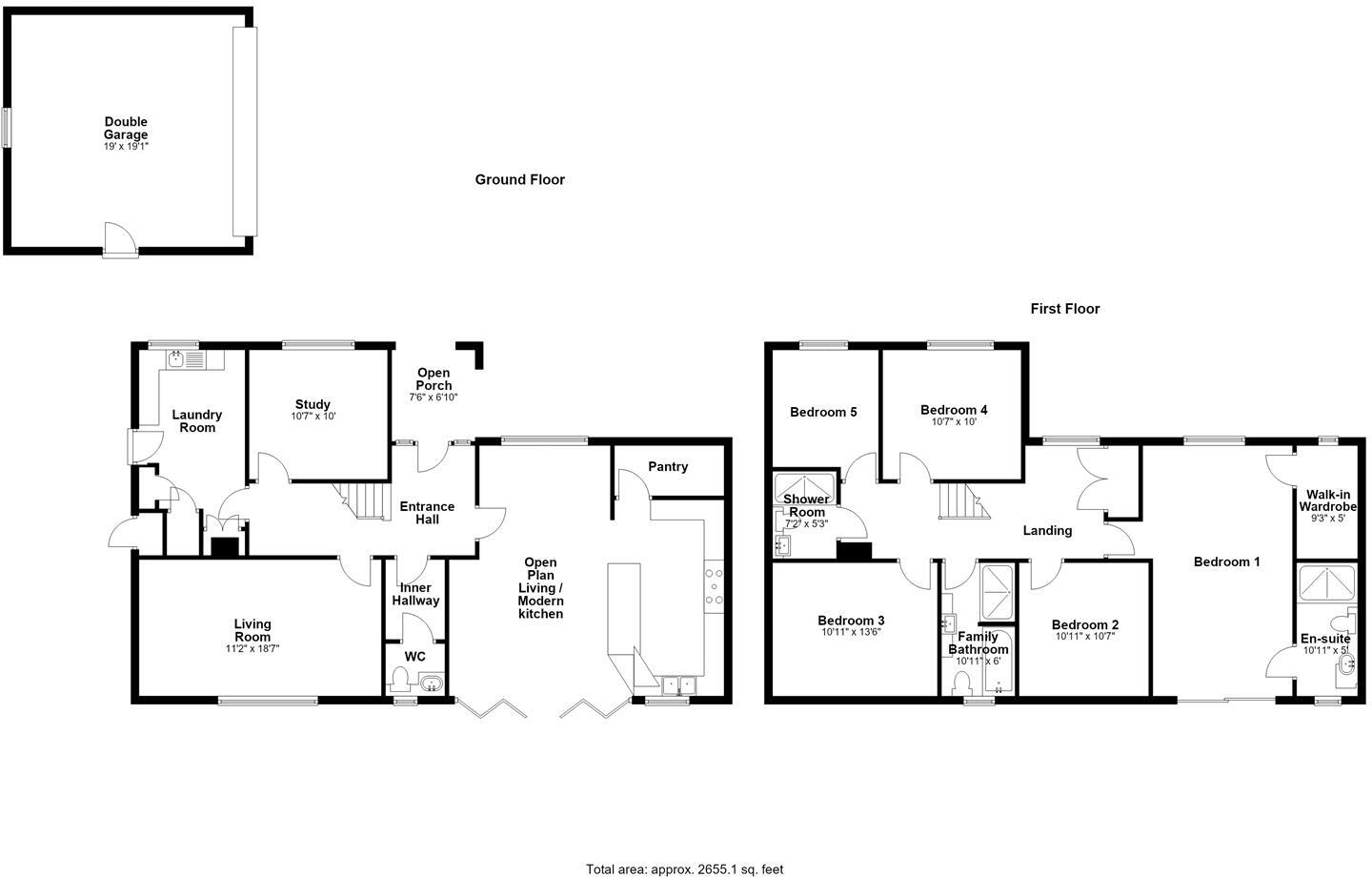 5 Chestnut Close, Shrewsbury, SY3 8UJ floorplan