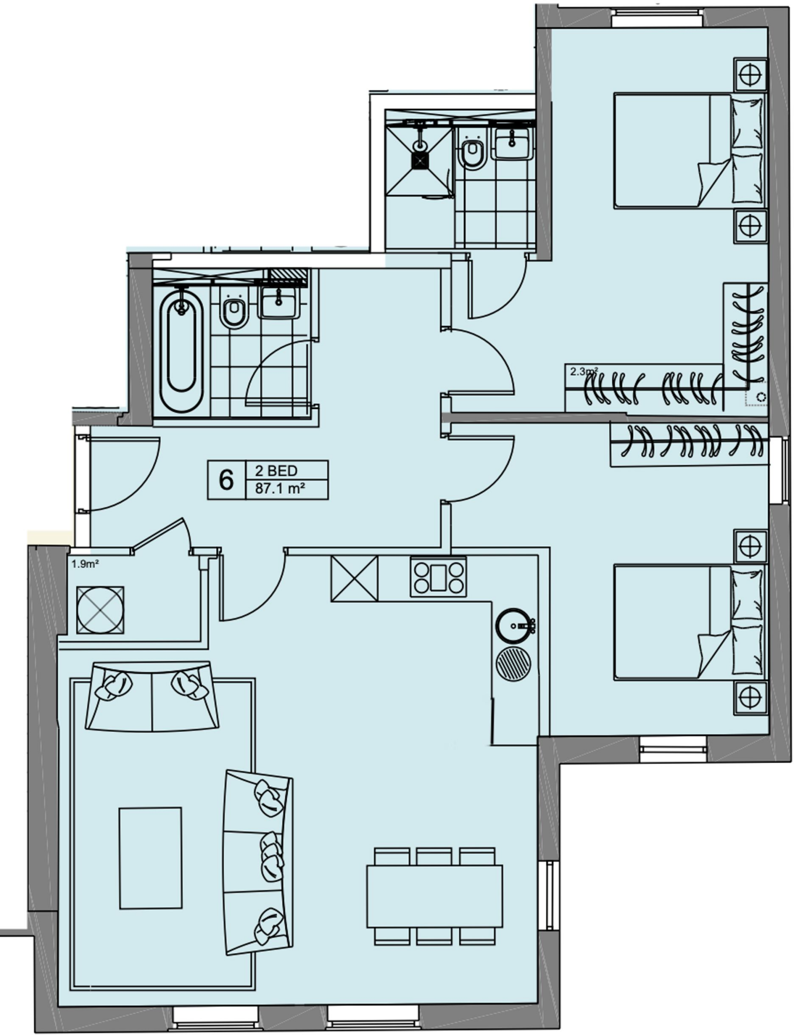 Holmfield Court, 58 Devonshire Avenue, Leeds, LS8 floorplan